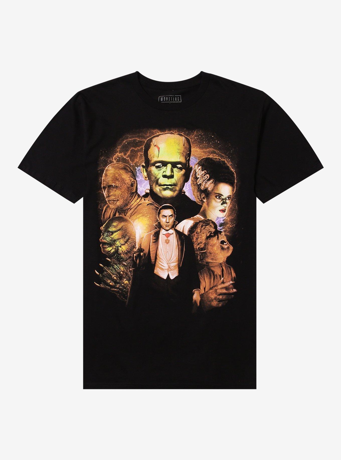 Universal Monsters Character Collage T-Shirt, , hi-res