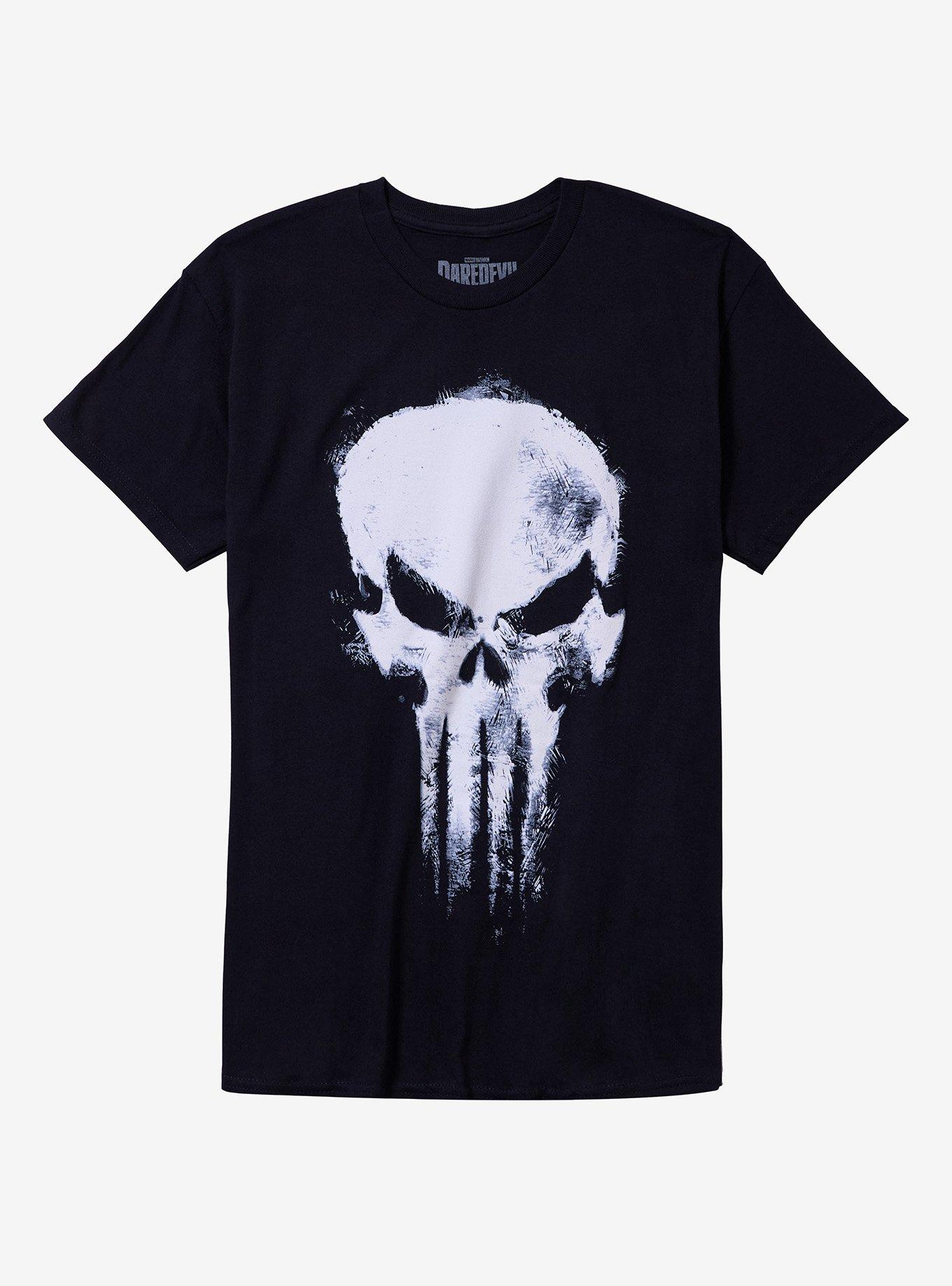 Marvel Daredevil: Born Again Punisher Skull T-Shirt, , hi-res