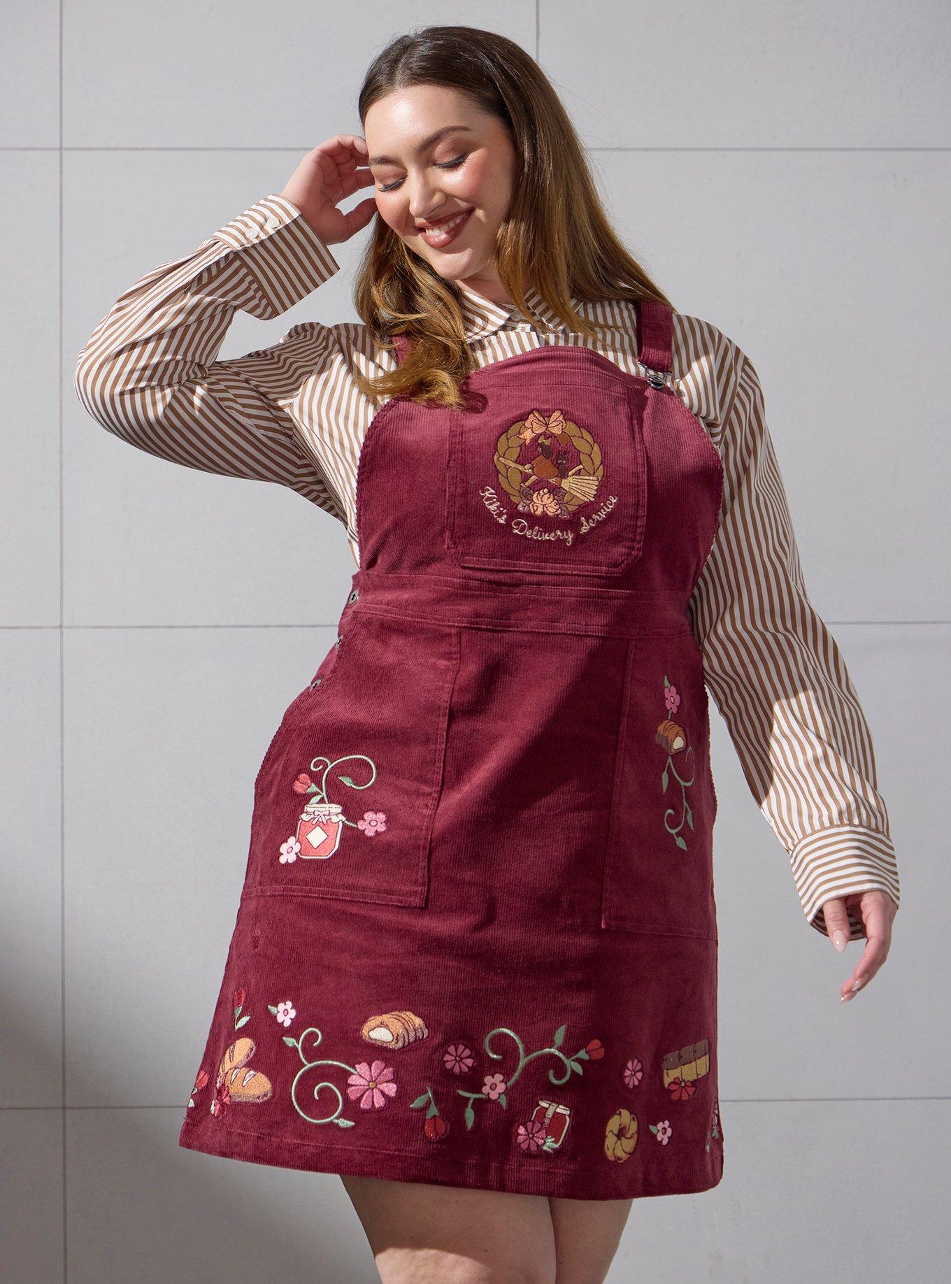 Studio Ghibli® Kiki's Delivery Service Bakery Plus Size Corduroy Overall Dress — BoxLunch Exclusive