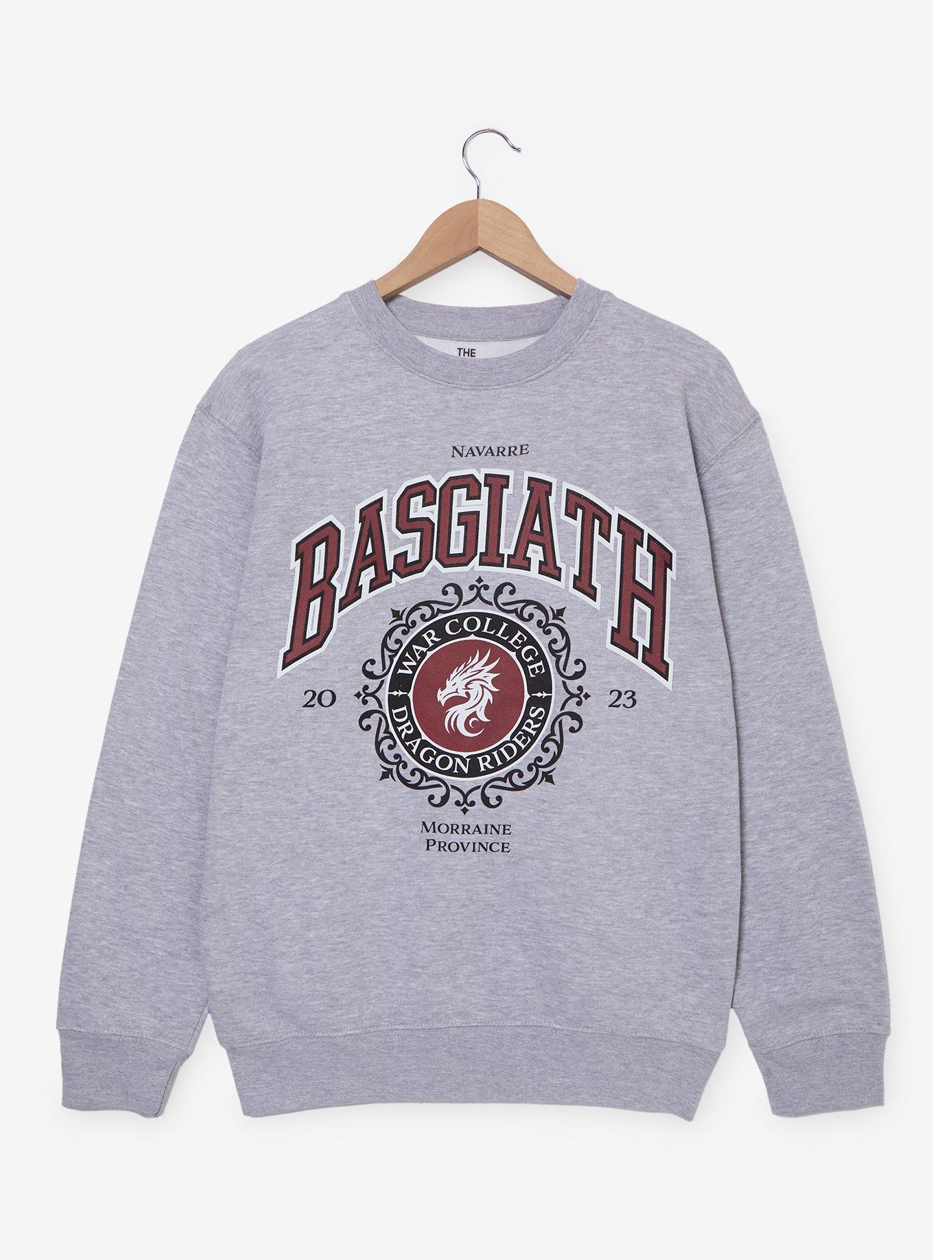 Fourth Wing Basgiath War College Crest Women's Crewneck - BoxLunch Exclusive, , hi-res
