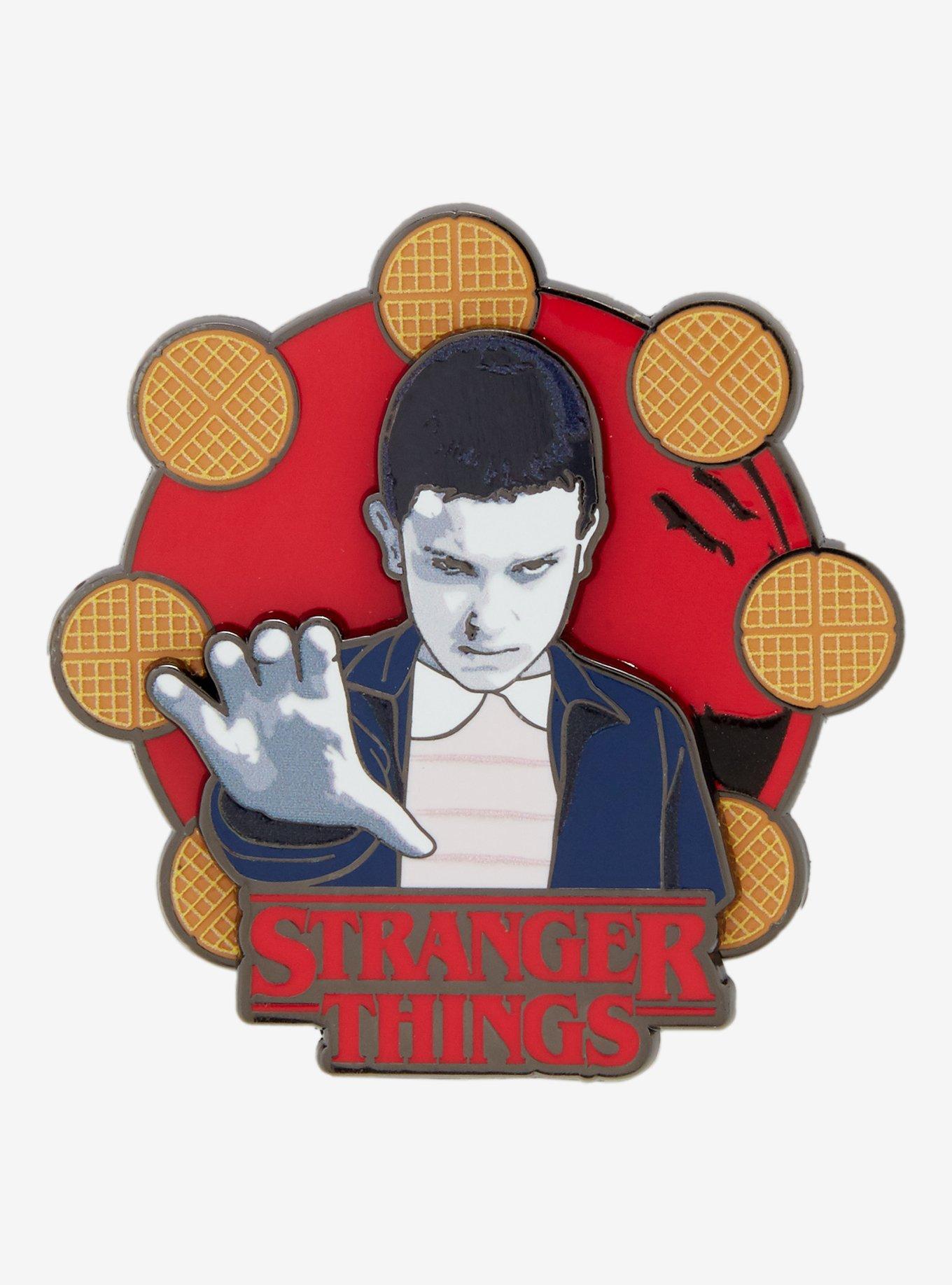 Stranger Things Eleven Waffles Spinning Enamel Pin — BoxLunch Exclusive, , hi-res