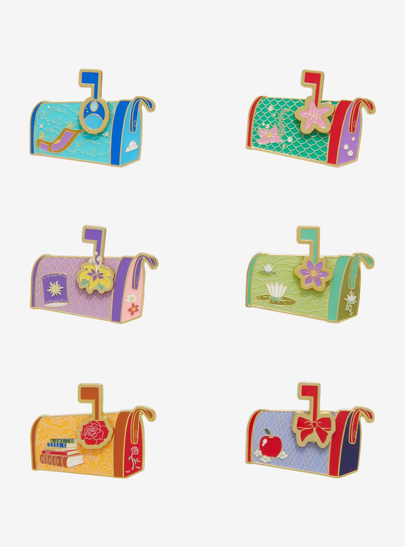 Loungefly Disney Princess Mailbox Blind Box Moving Enamel Pin - BoxLunch Exclusive, , hi-res