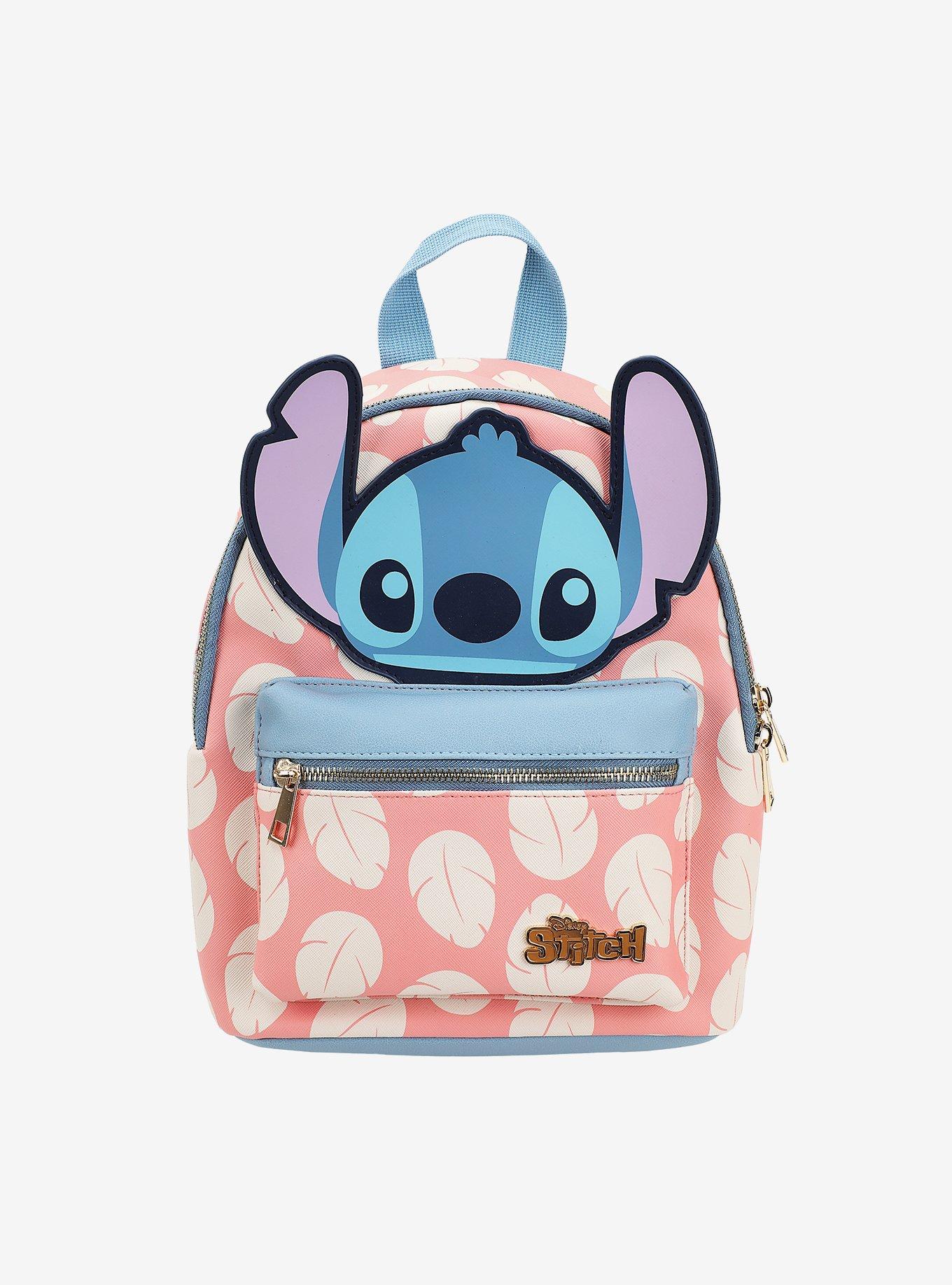 Disney Stitch Face & Leaves Mini Backpack, , hi-res