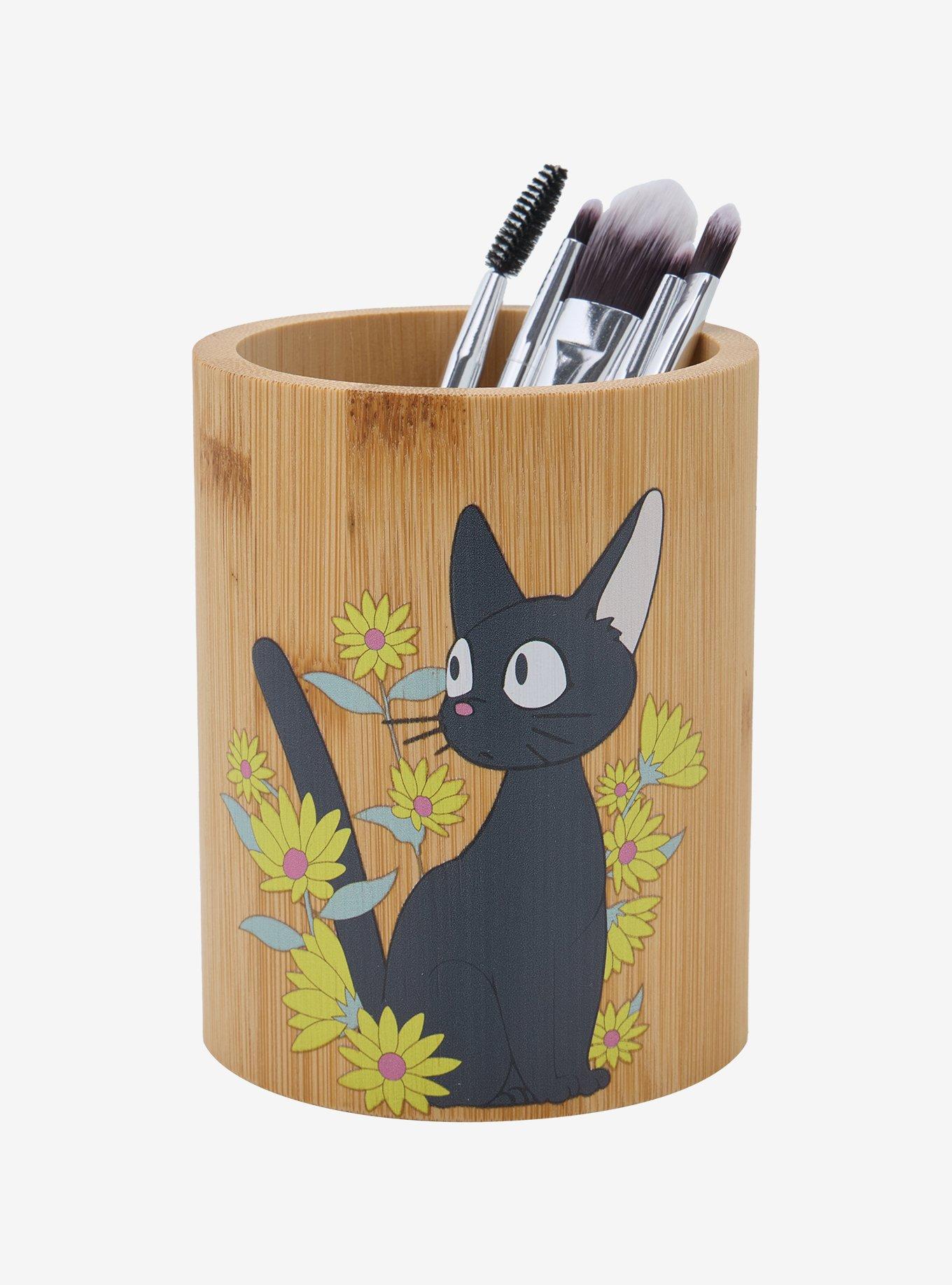 Studio Ghibli® Kiki'S Delivery Service Jiji Bamboo Makeup Brush Holder & Brush Set, , hi-res