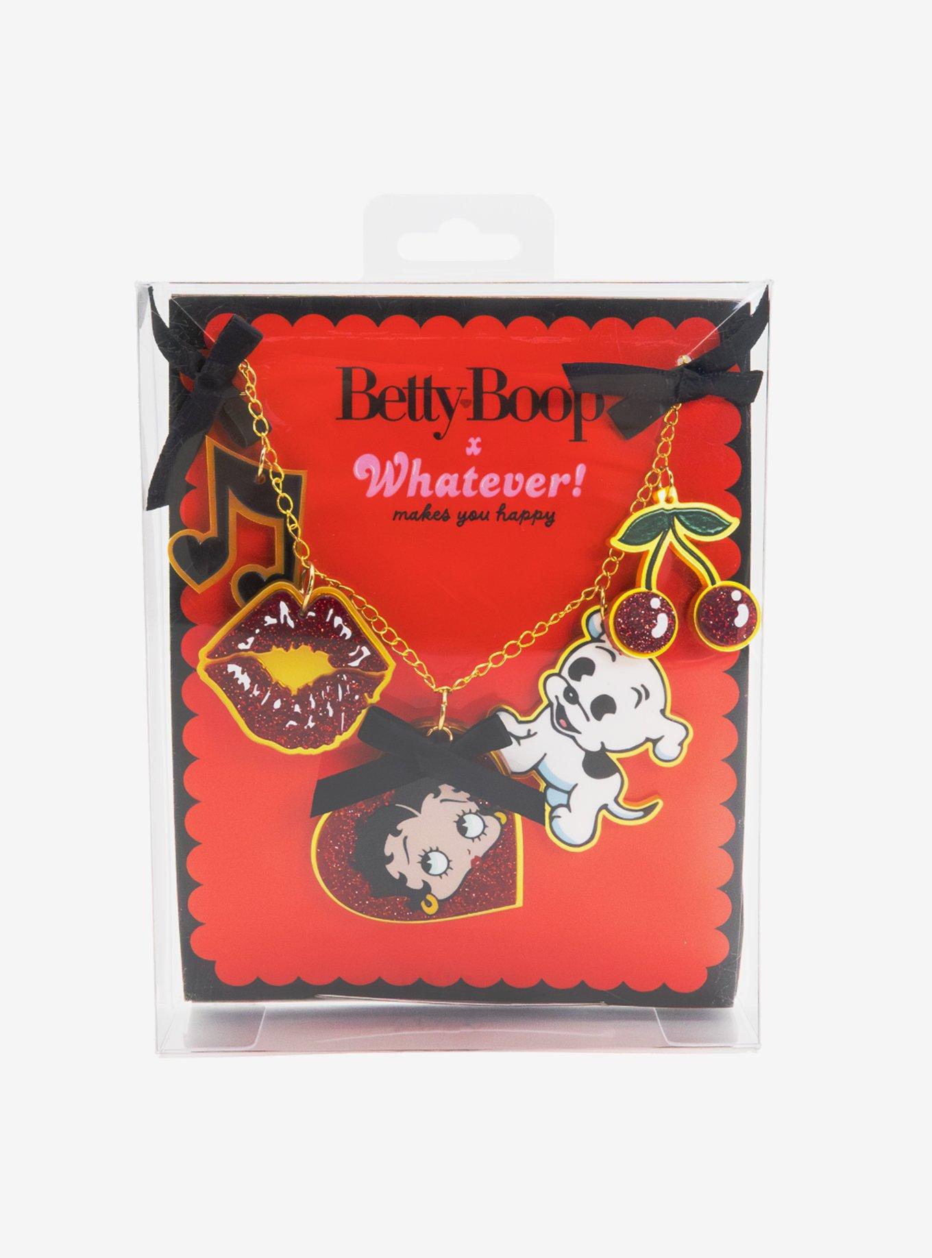 Whatever! Makes You Happy Betty Boop Charm Necklace, , hi-res