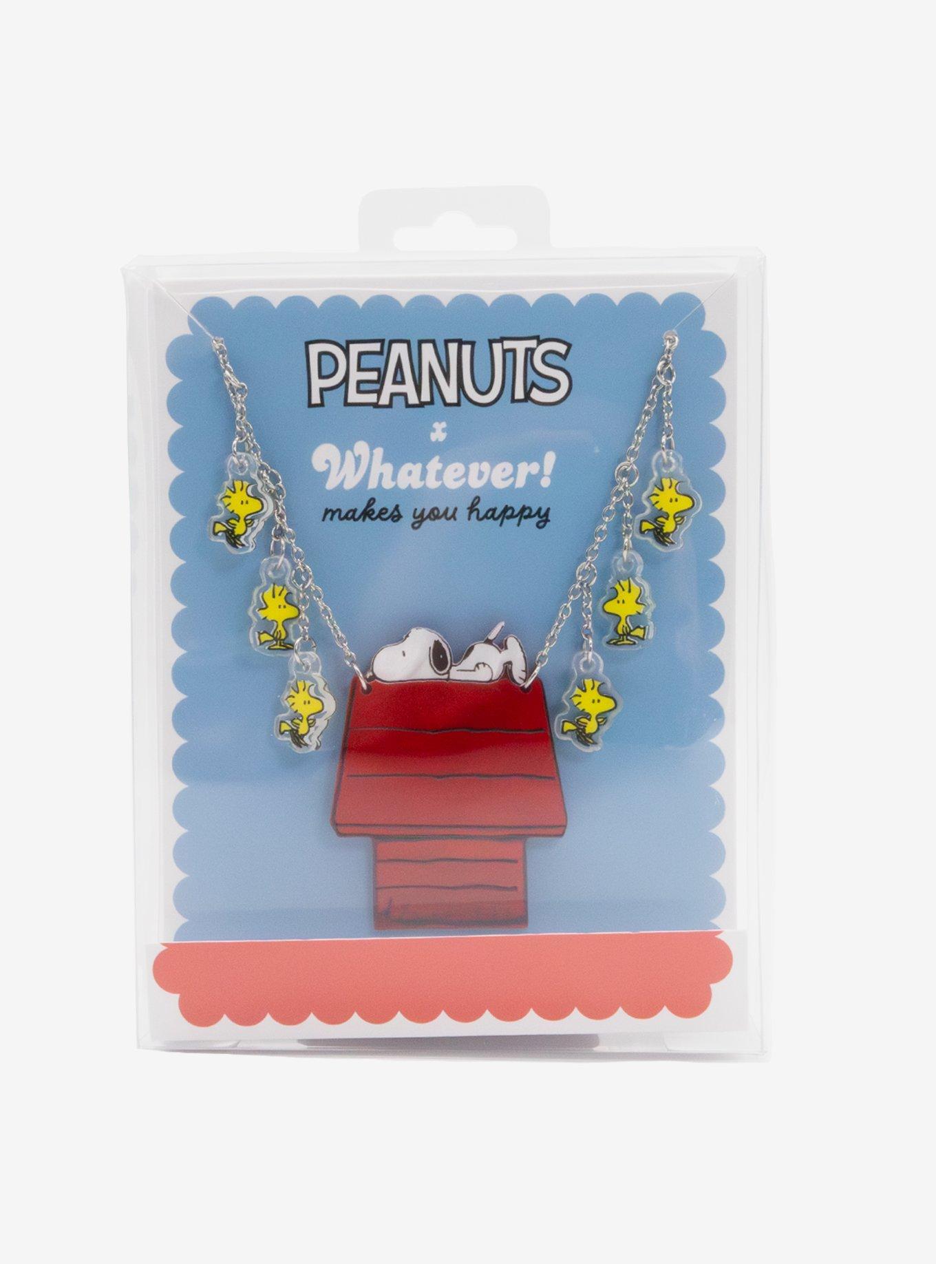 Whatever! Makes You Happy Peanuts Snoopy Charm Necklace, , hi-res