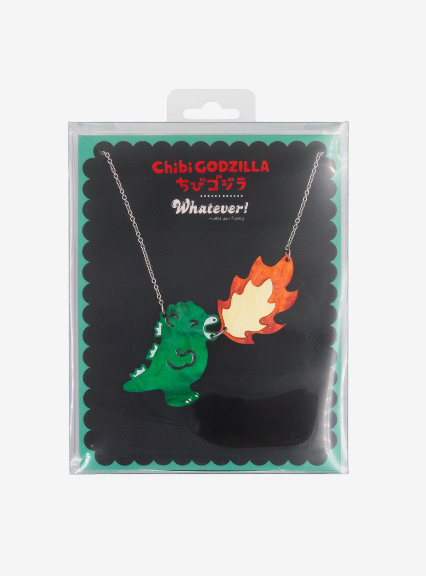 Whatever! Makes You Happy Chibi Godzilla Necklace, , hi-res
