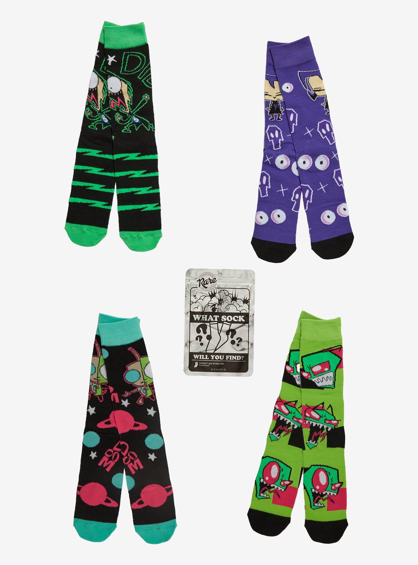 Invader Zim Character Blind Bag Crew Socks, , hi-res