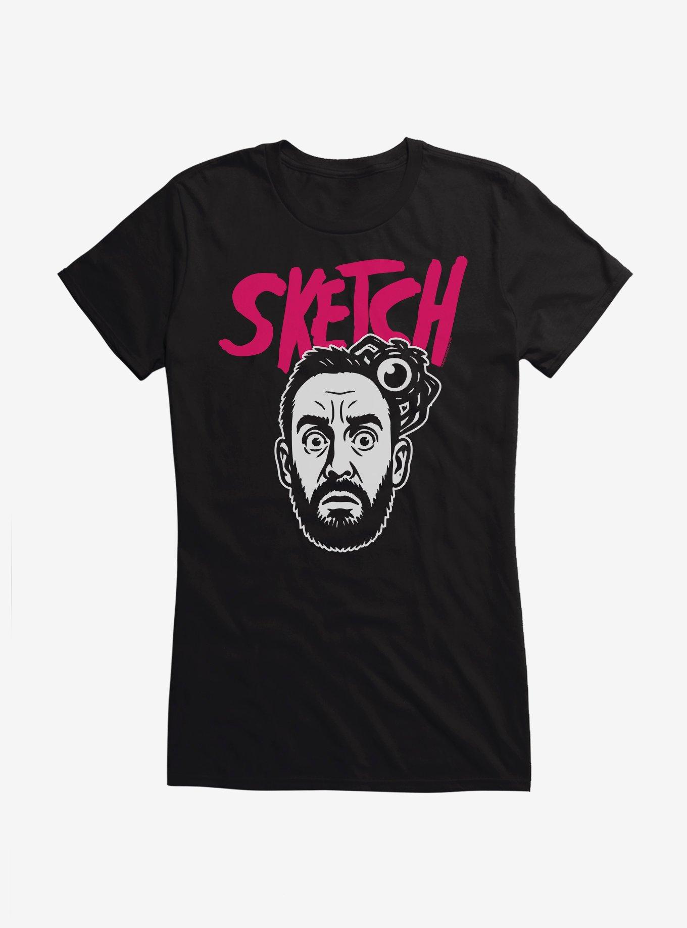 Sketch Tony Pink Logo Girls T-Shirt