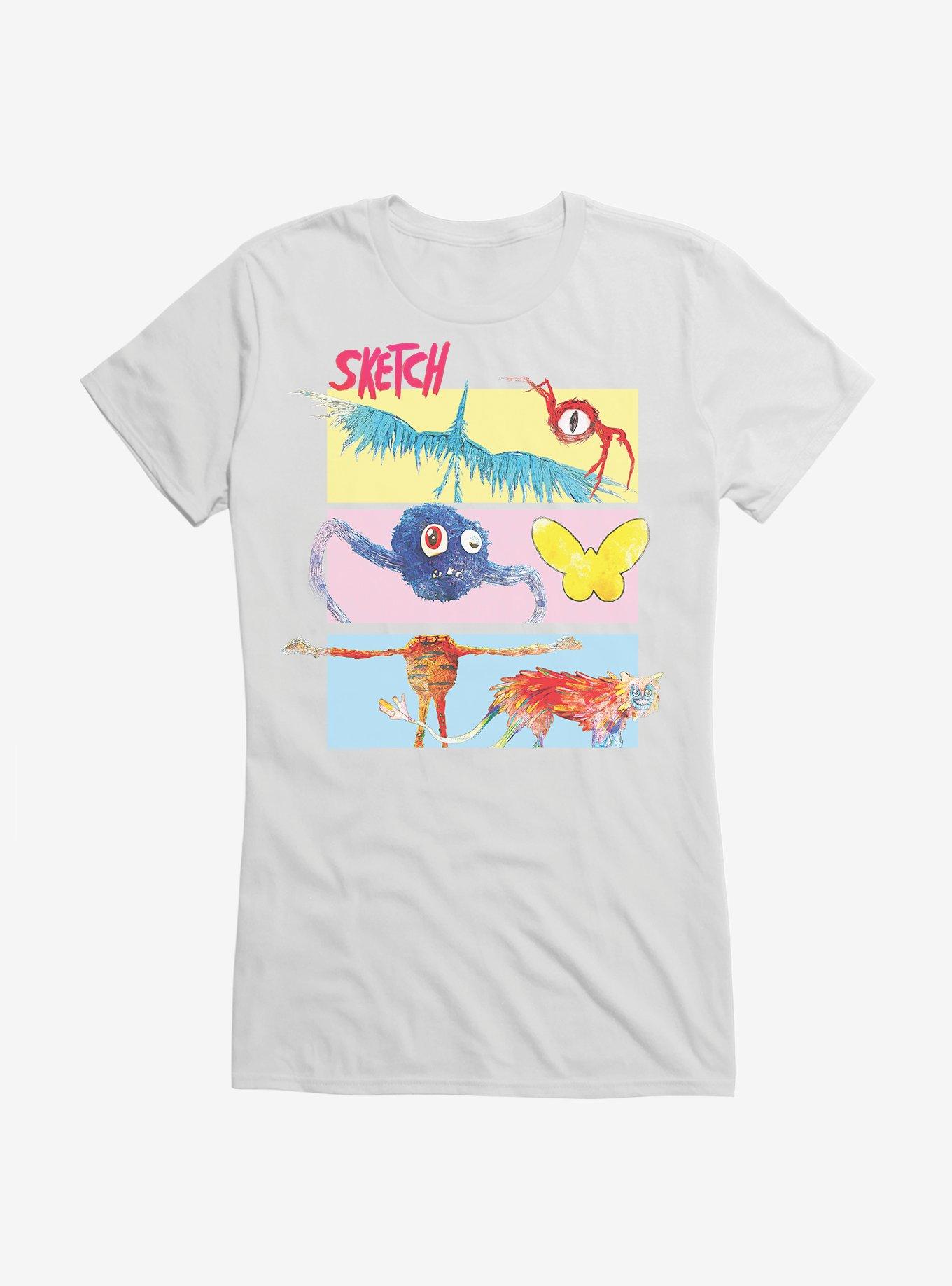 Sketch Monsters Girls T-Shirt