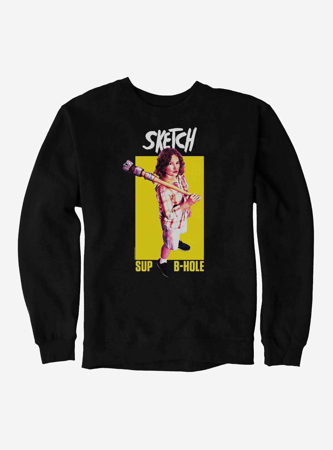 Sketch Sup B-Hole Sweatshirt, BLACK, hi-res
