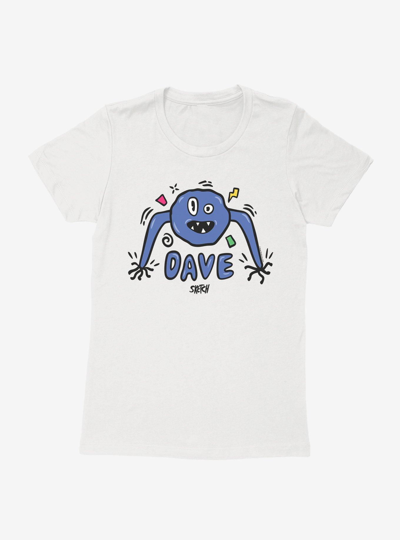 Sketch Dave Doodle Womens T-Shirt, , hi-res