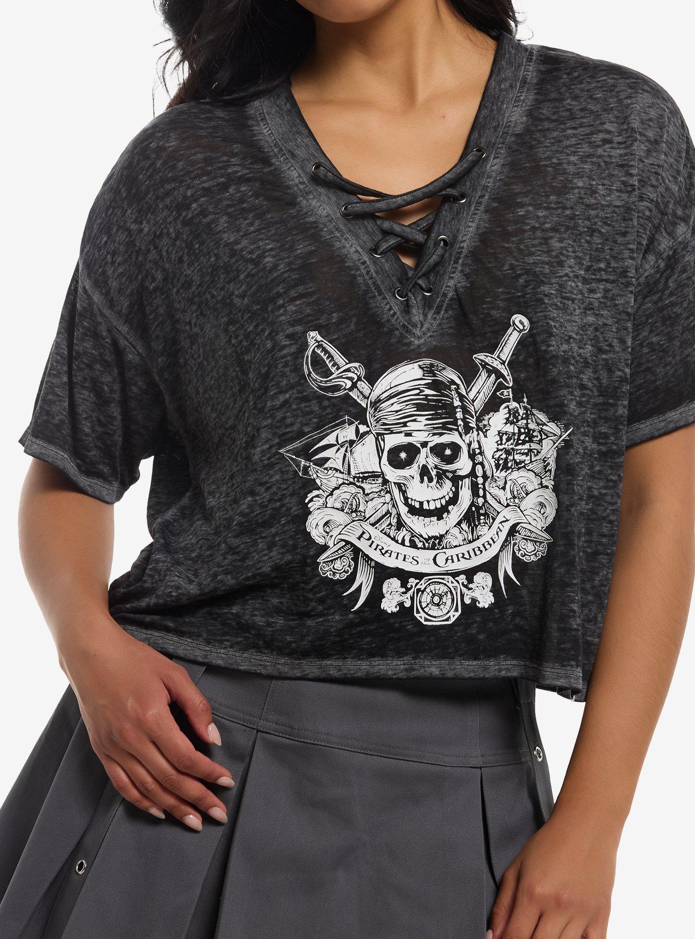 Her Universe Disney Pirates Of The Caribbean Girls Burnout T-Shirt