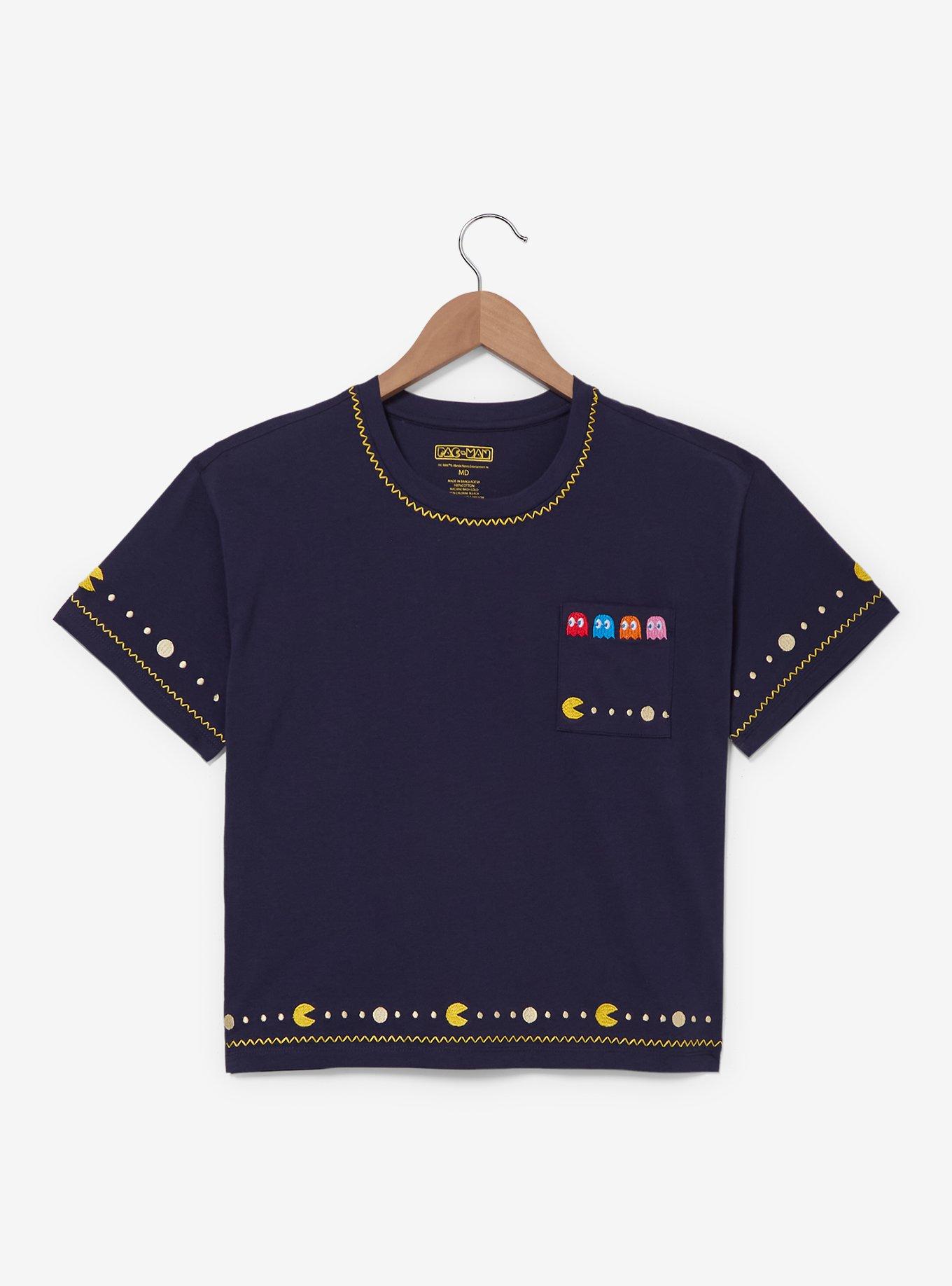Pac-Man Icons Women's Cropped T-Shirt &mdash; BoxLunch Exclusive, , hi-res