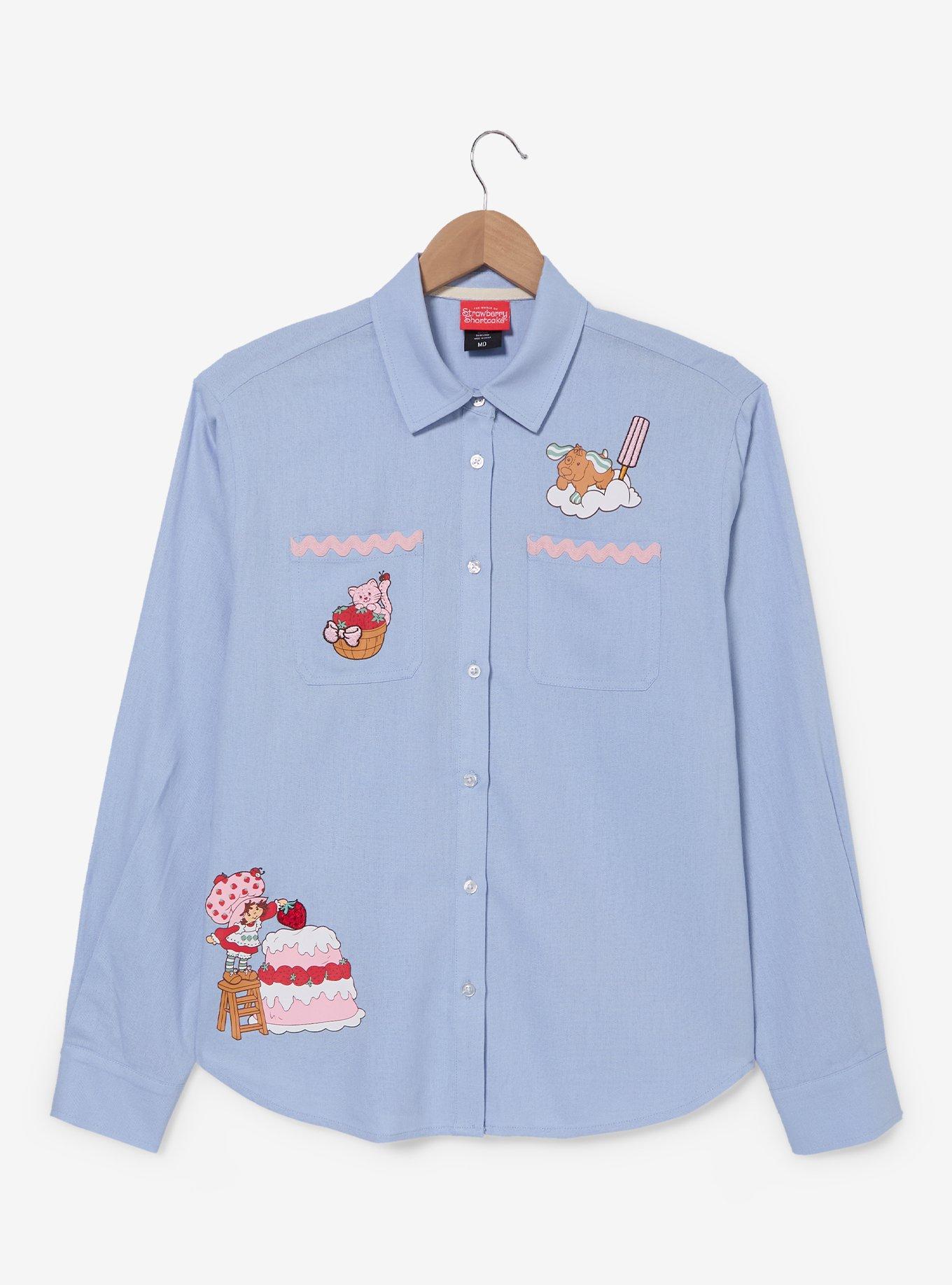Strawberry Shortcake Sweet Treats Women's Long Sleeve Button-Up — BoxLunch Exclusive