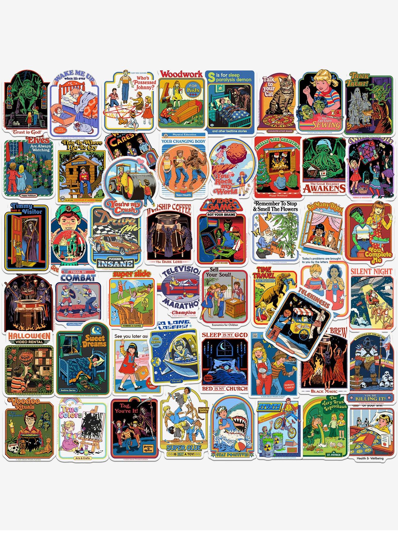 Steven Rhodes Humor 50ct Sticker Pack, , hi-res