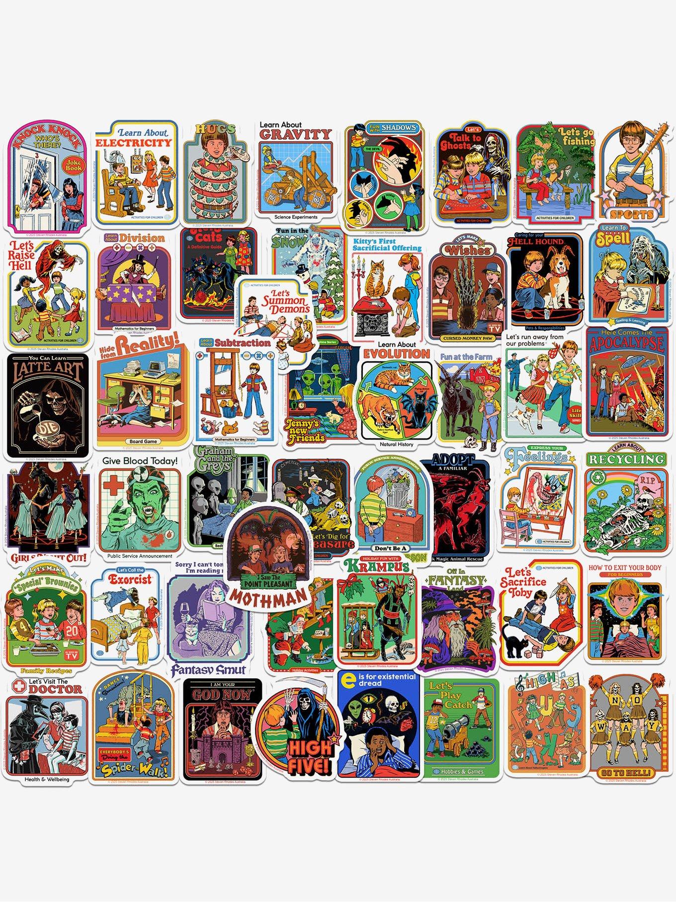 Steven Rhodes Variety Humor 50ct Sticker Pack, , hi-res