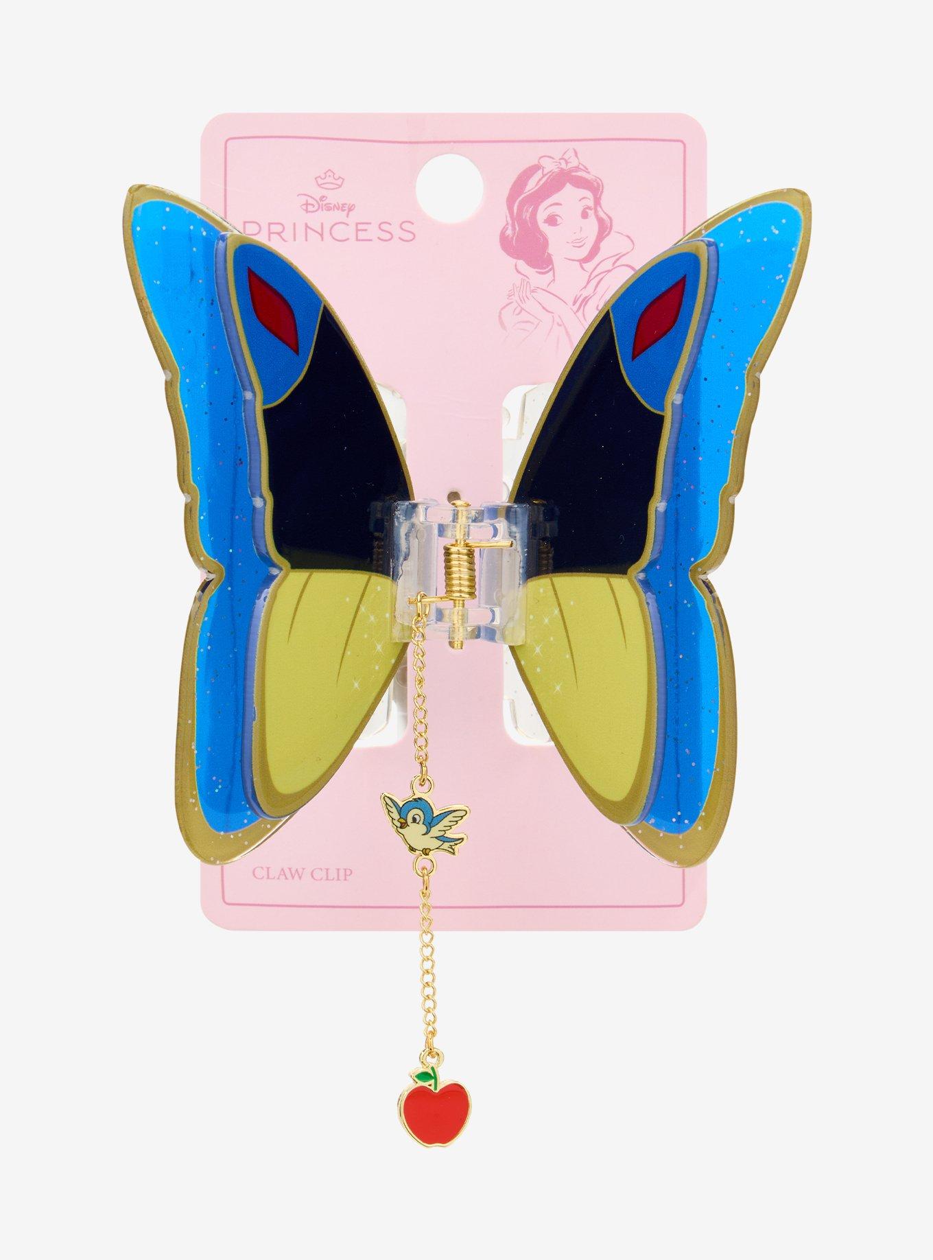 Disney Snow White and the Seven Dwarfs Snow White Butterfly Claw Clip with Charm — BoxLunch Exclusive, , hi-res