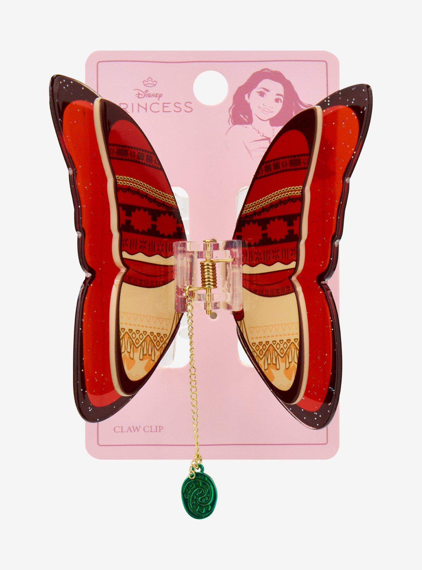 Disney Moana Butterfly Claw Clip with Charm — BoxLunch Exclusive, , hi-res