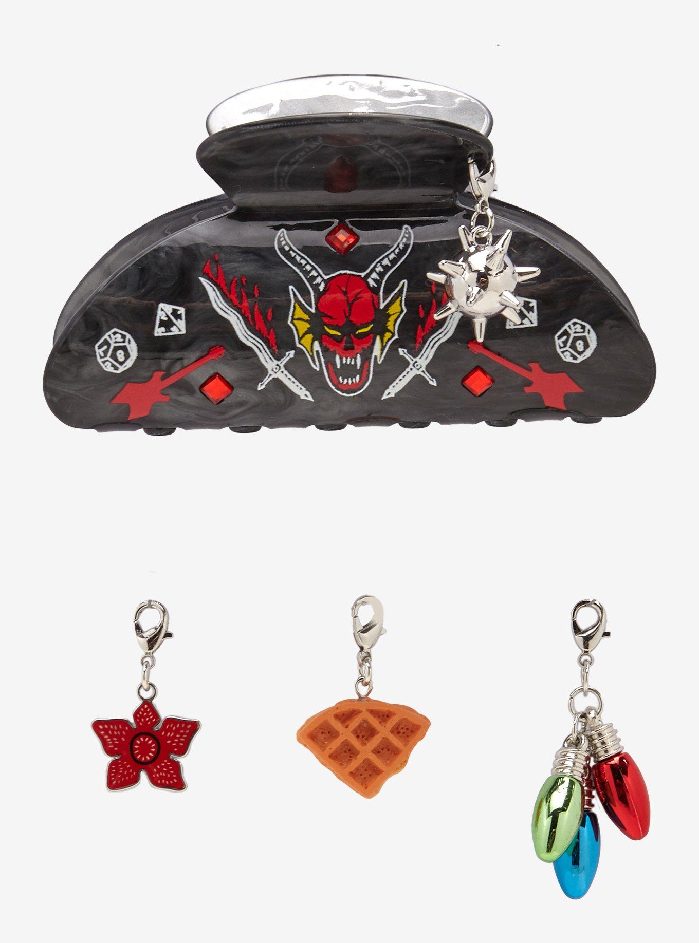 Stranger Things Hellfire Club Claw Clip with Interchangeable Charms — BoxLunch Exclusive, , hi-res