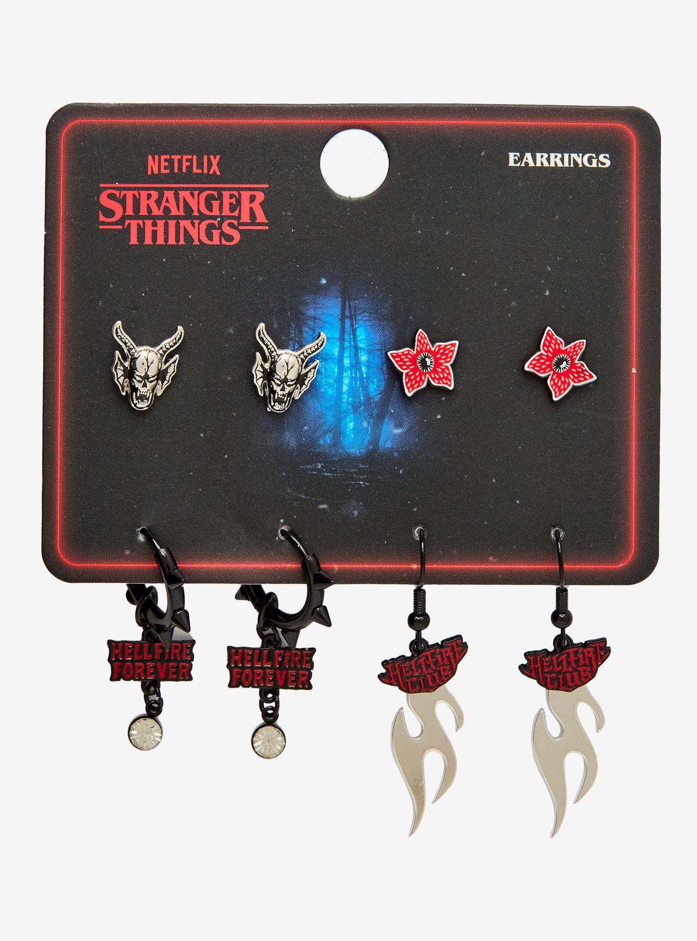 Stranger Things Hellfire Club Icons Earring Set — BoxLunch Exclusive, , hi-res