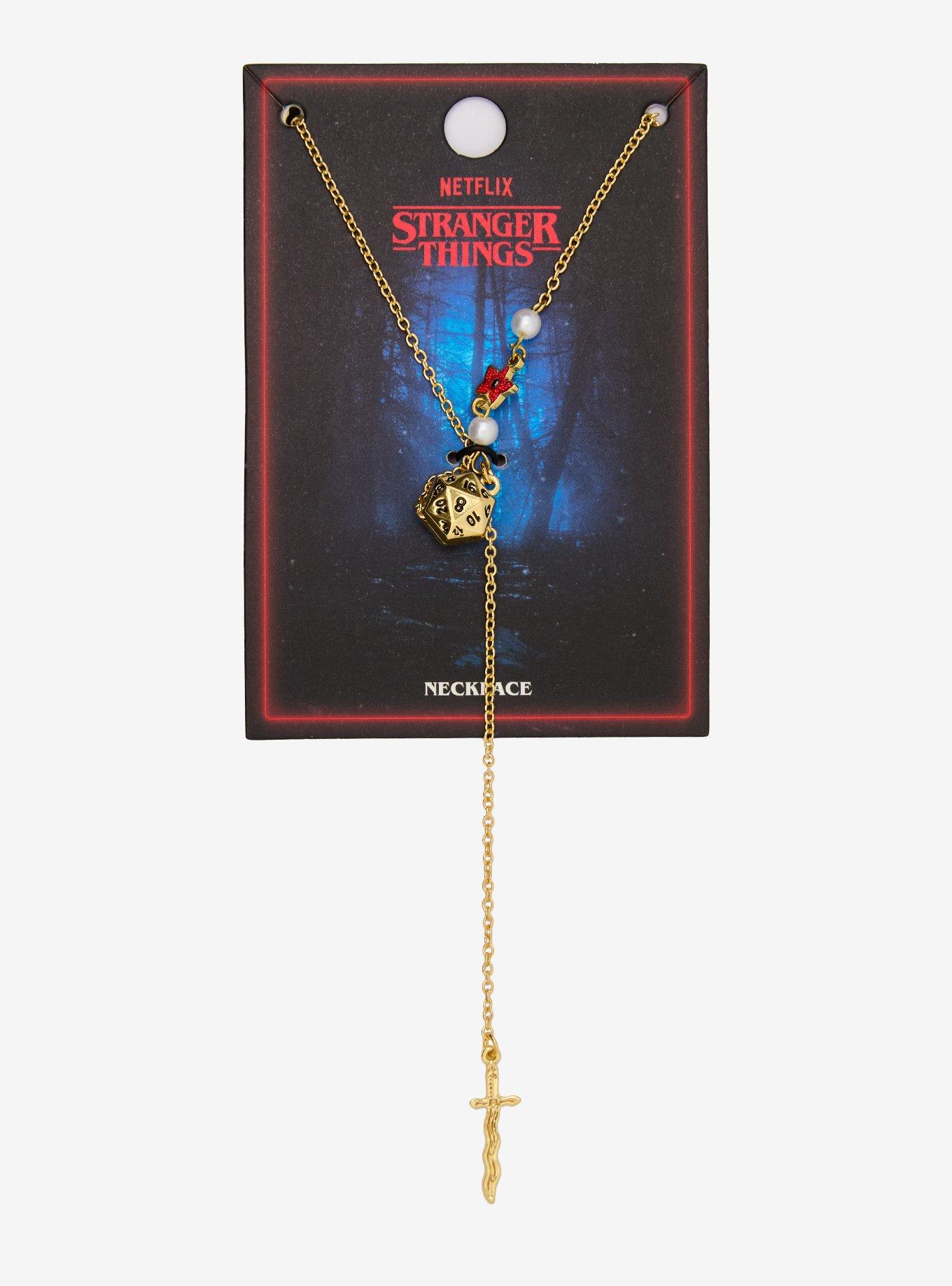 Stranger Things D&D Dice Necklace — BoxLunch Exclusive, , hi-res