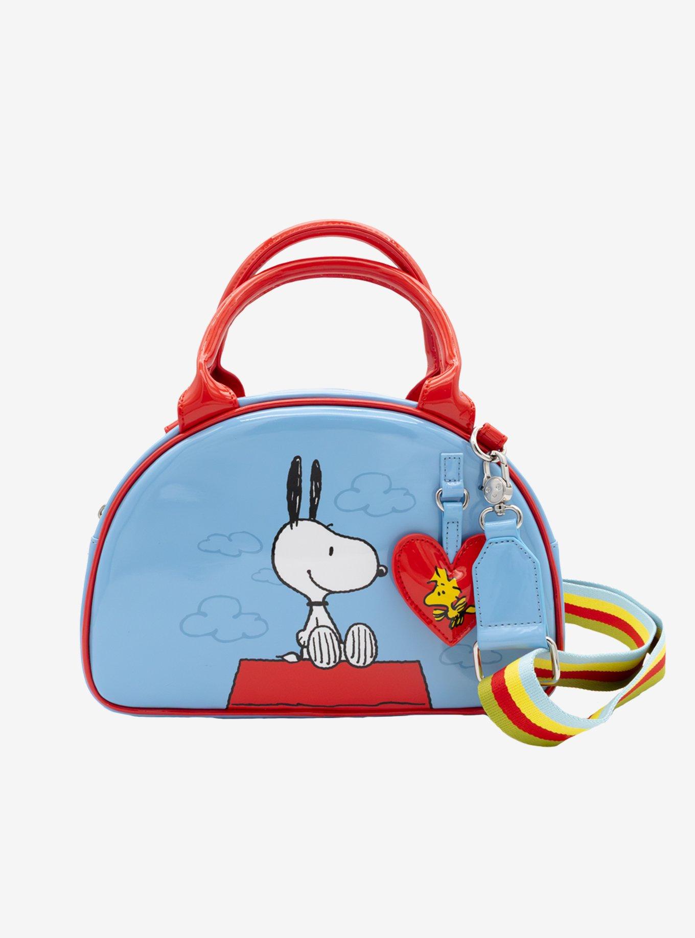 Whatever! Makes You Happy Peanuts Snoopy & Woodstock Bowler Crossbody Bag, , hi-res