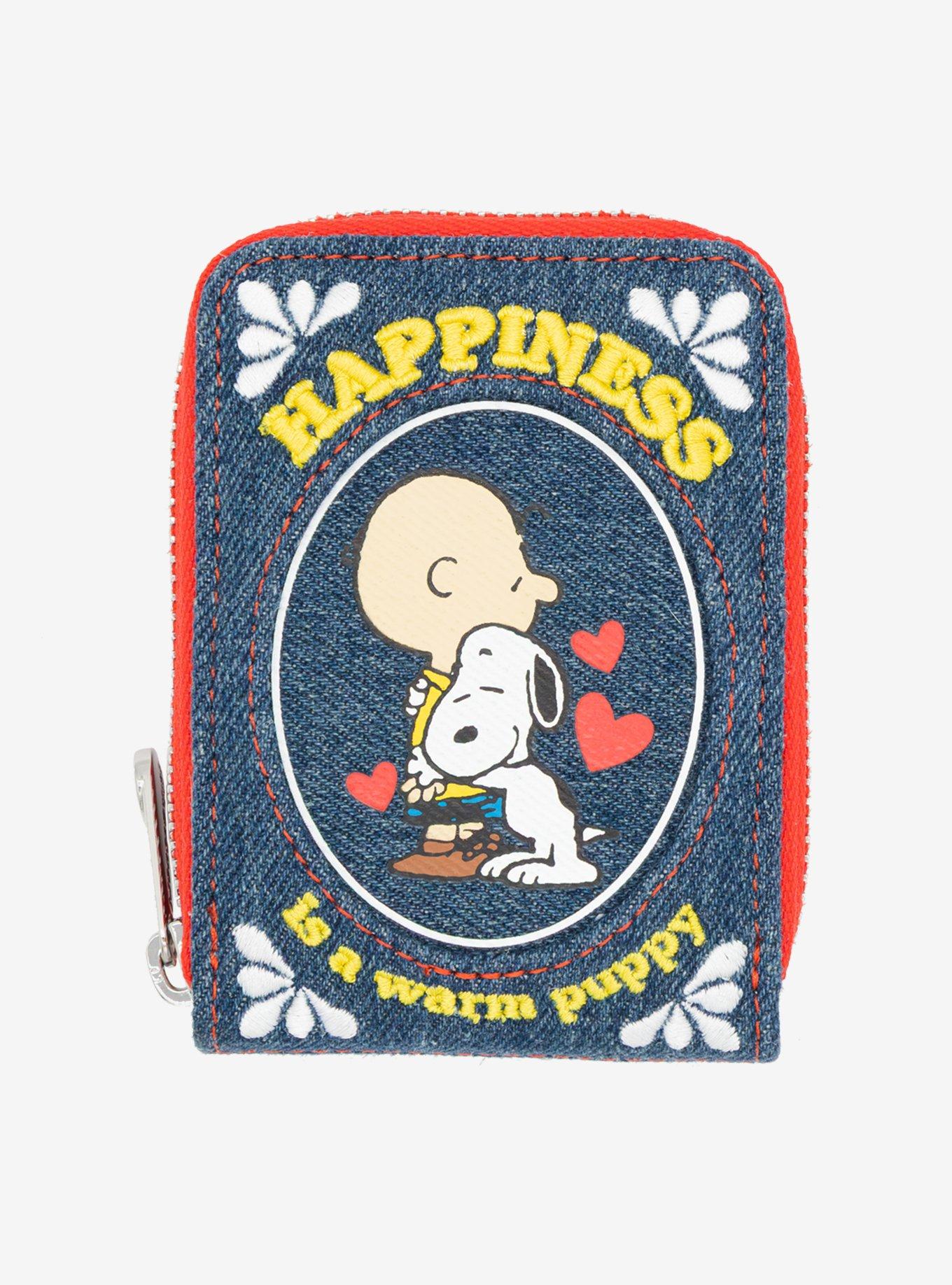 Whatever! Makes You Happy Peanuts Happiness Denim Accordion Wallet, , hi-res