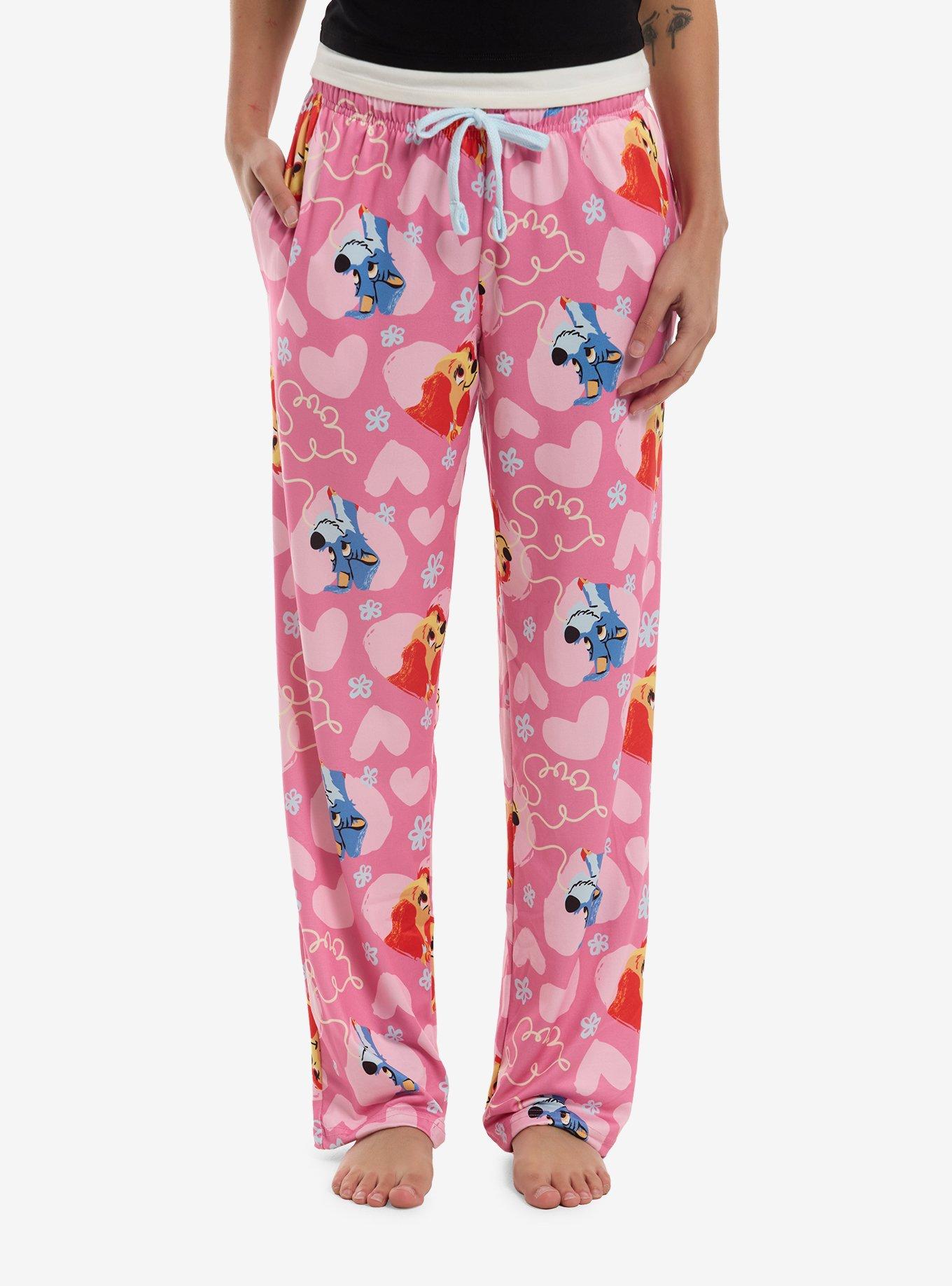 Disney Lady And The Tramp Hearts Pajama Pants