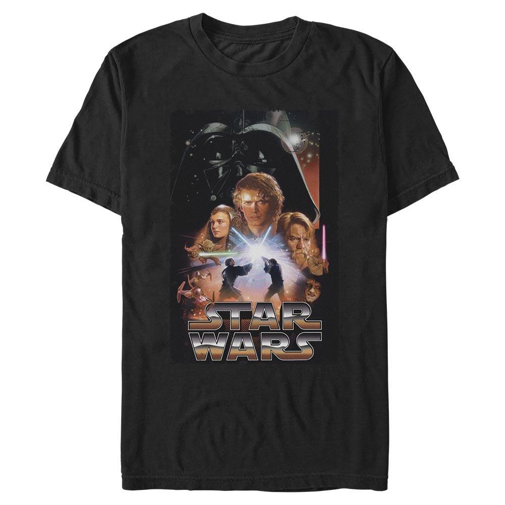 Star Wars Episode III: Revenge Of The Sith Poster Big & Tall T-Shirt, BLACK, hi-res