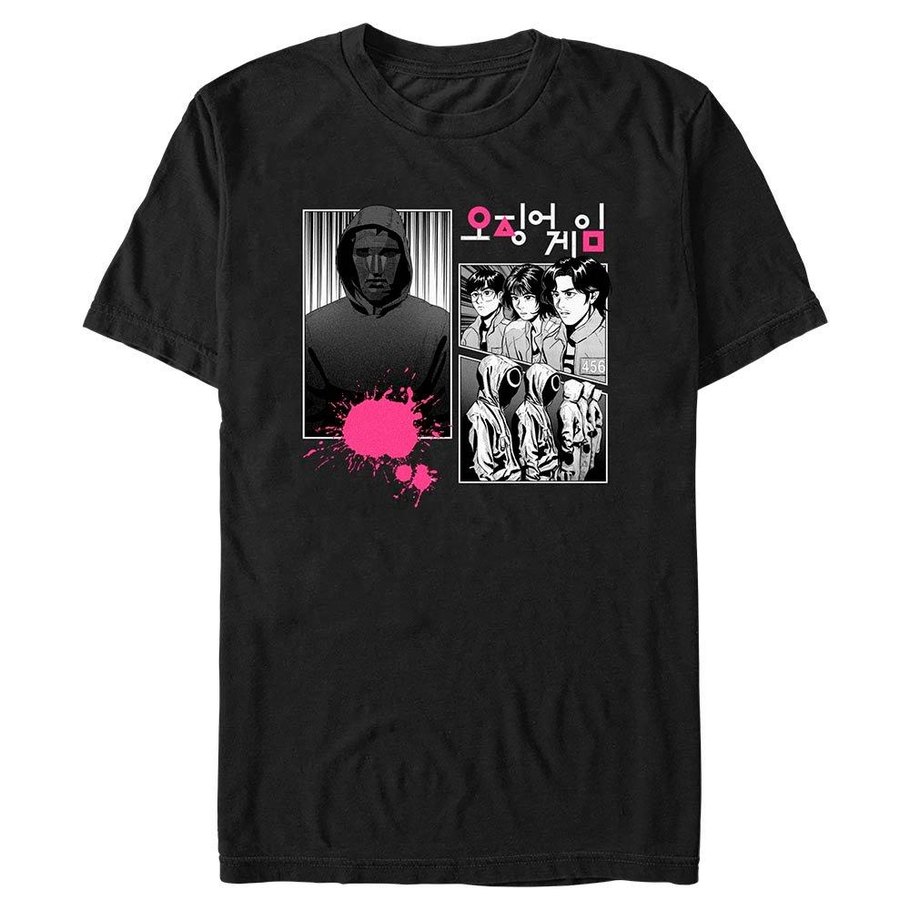Squid Game Manga Panel Big & Tall T-Shirt, BLACK, hi-res
