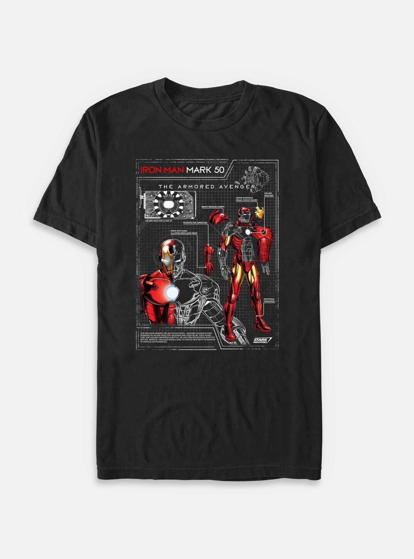 Marvel Iron Man Schematic Big & Tall T-Shirt, , hi-res
