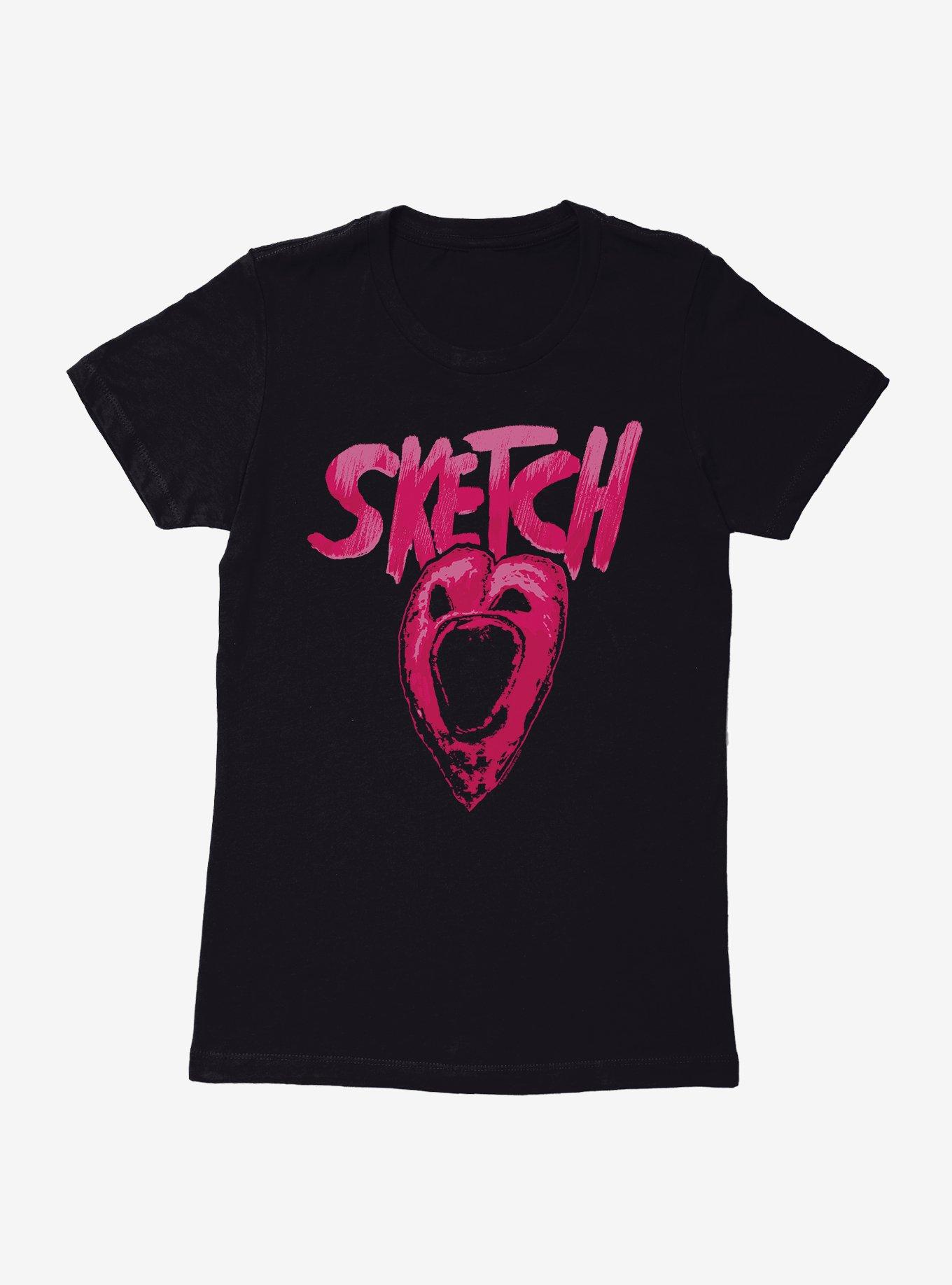 Sketch Pit Of Hearts Womens T-Shirt, , hi-res