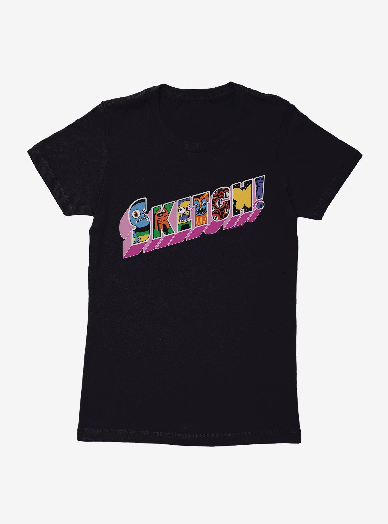 Sketch Postcard Logo Womens T-Shirt, , hi-res