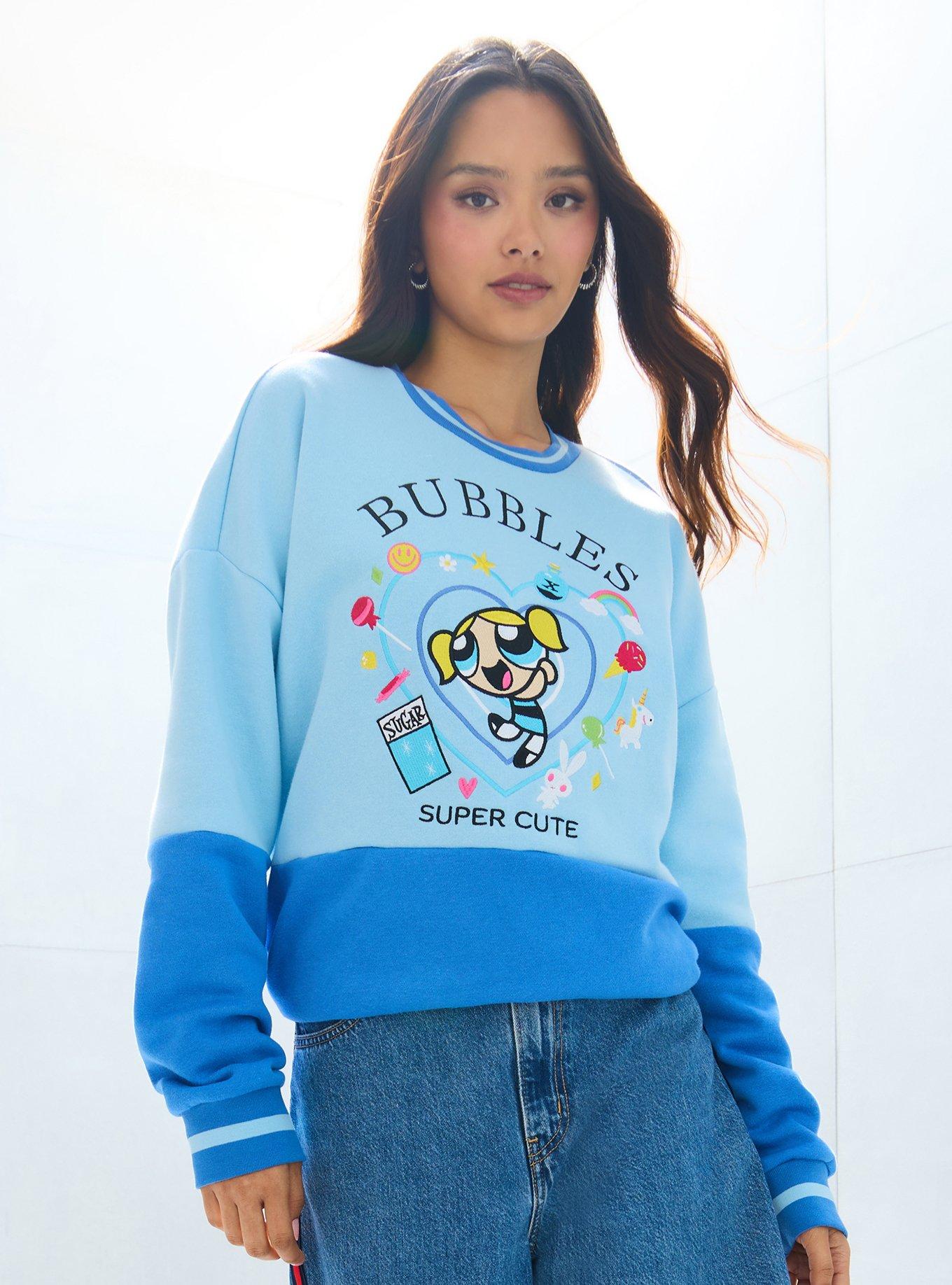 The Powerpuff Girls Bubbles Panel Crewneck — BoxLunch Exclusive