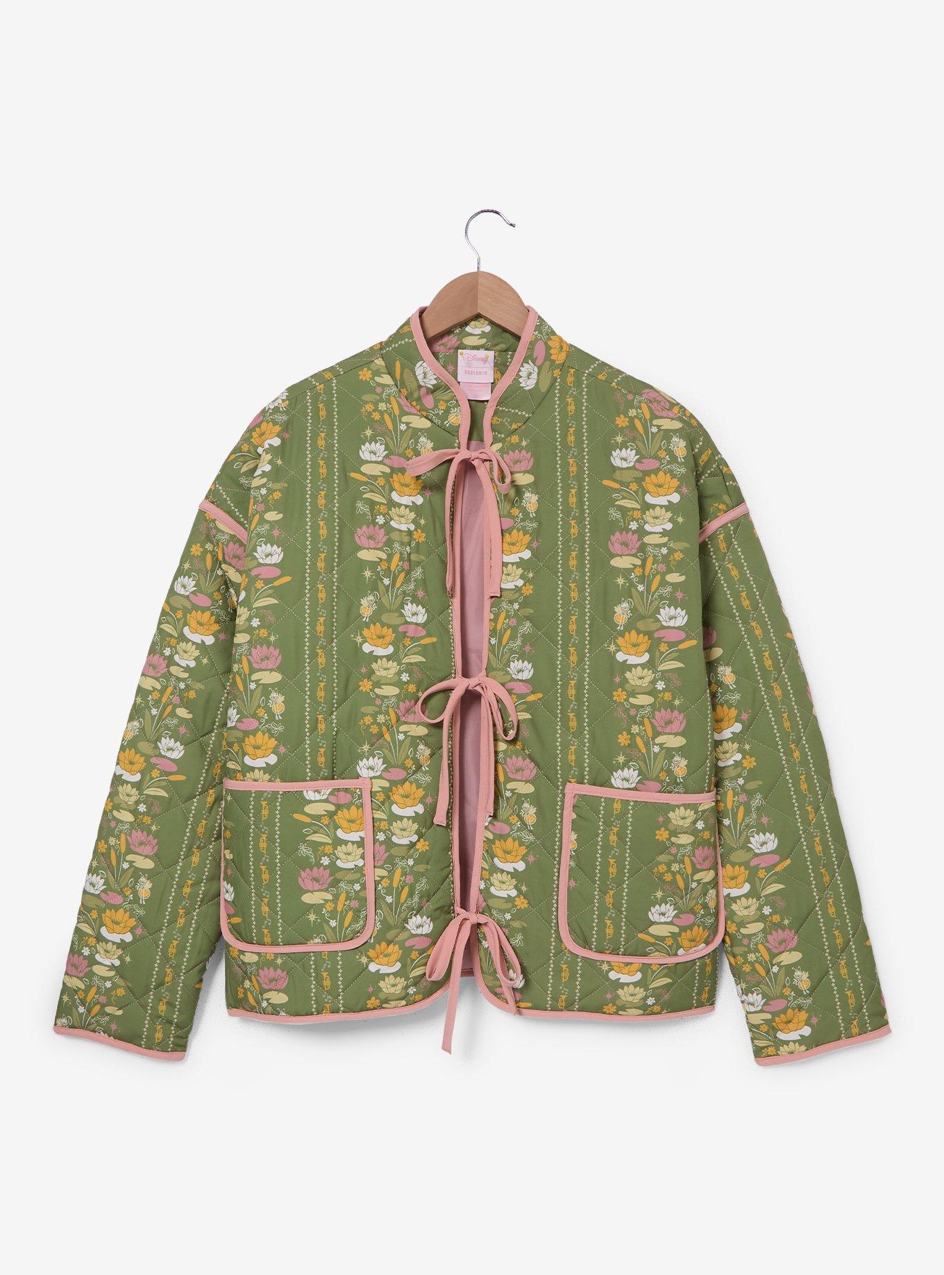Disney the Princess and Frog Tiana Floral Women's Plus Quilted Jacket — BoxLunch Exclusive
