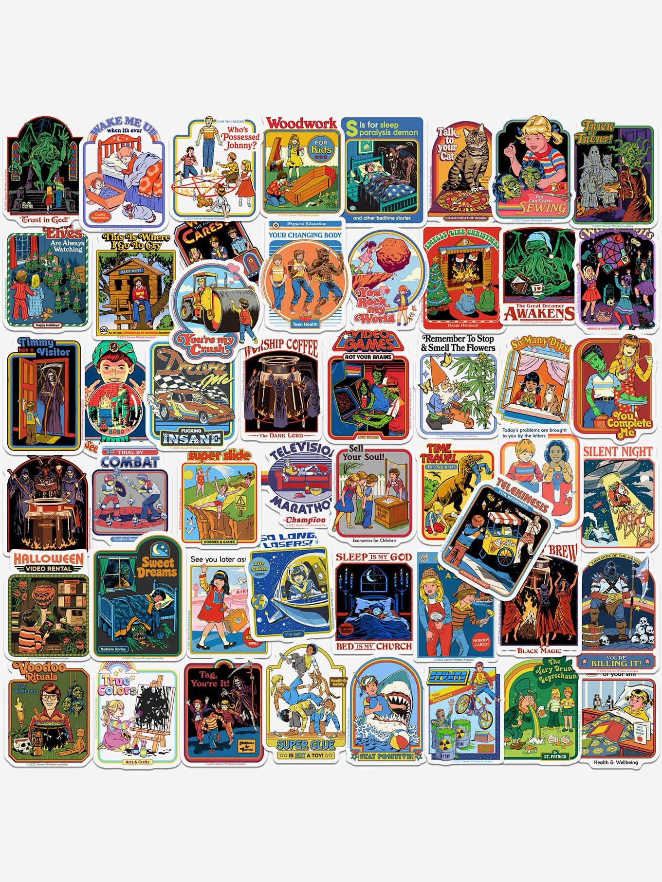 Steven Rhodes Humor 50ct Sticker Pack, , hi-res