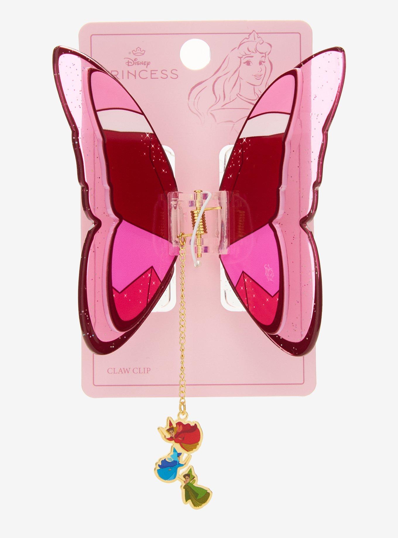 Disney Sleeping Beauty Aurora Butterfly Figural Claw Clip — BoxLunch Exclusive, , hi-res