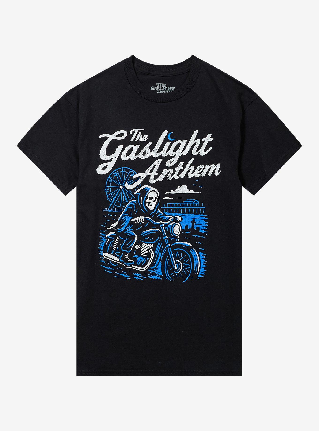 The Gaslight Anthem Grim Reaper Motorcycle T-Shirt, , hi-res