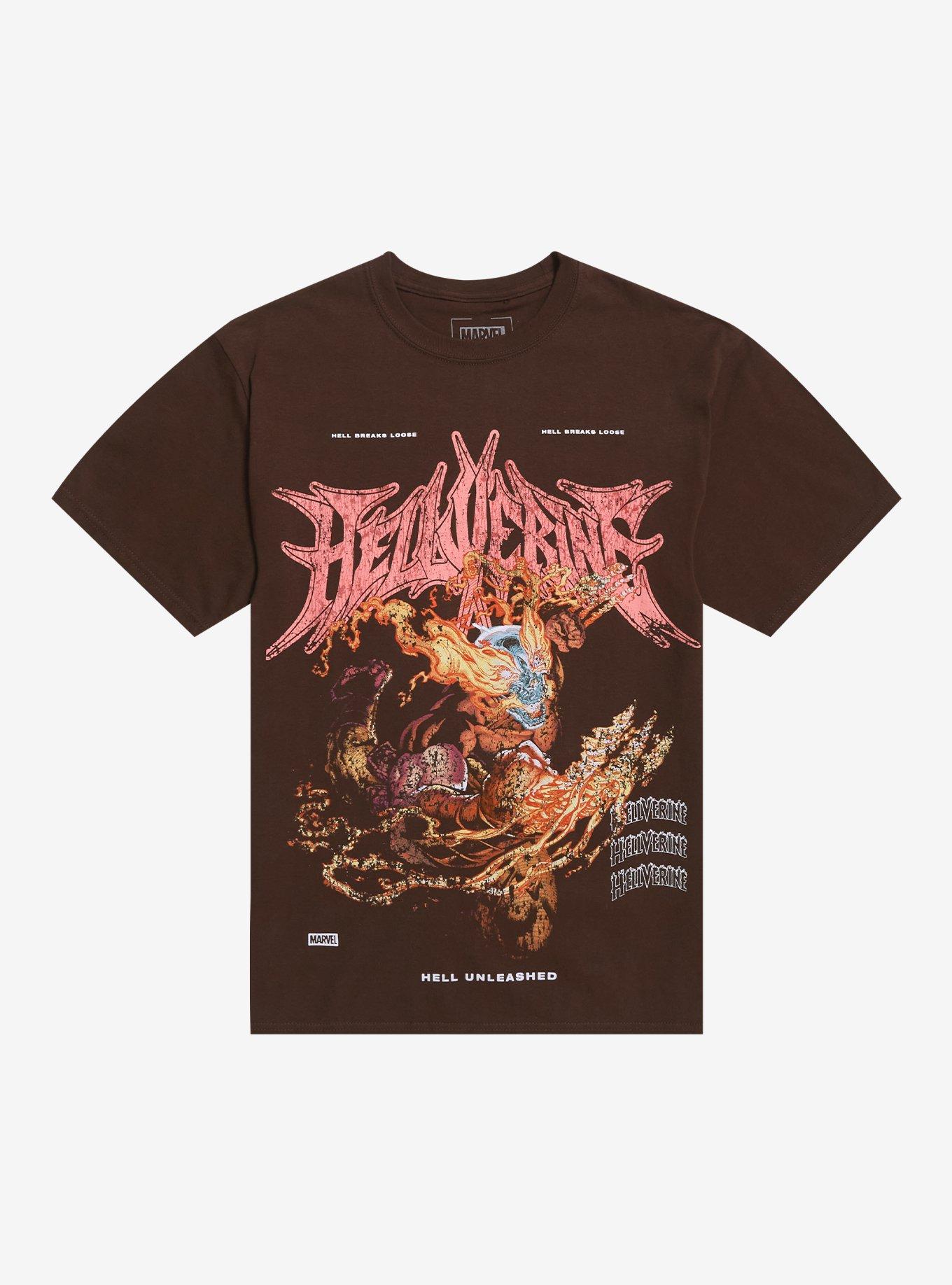 Marvel Hellverine Flame Claws T-Shirt