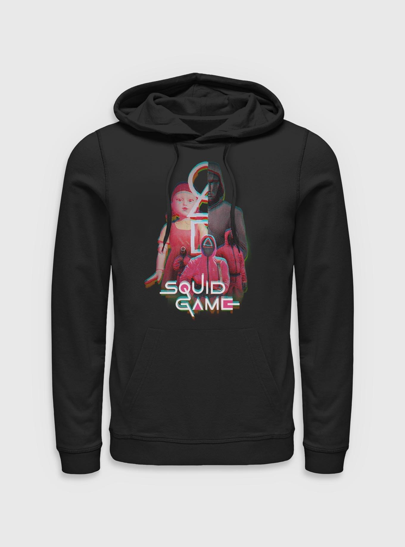 Squid Game Glitch Games Hoodie, , hi-res