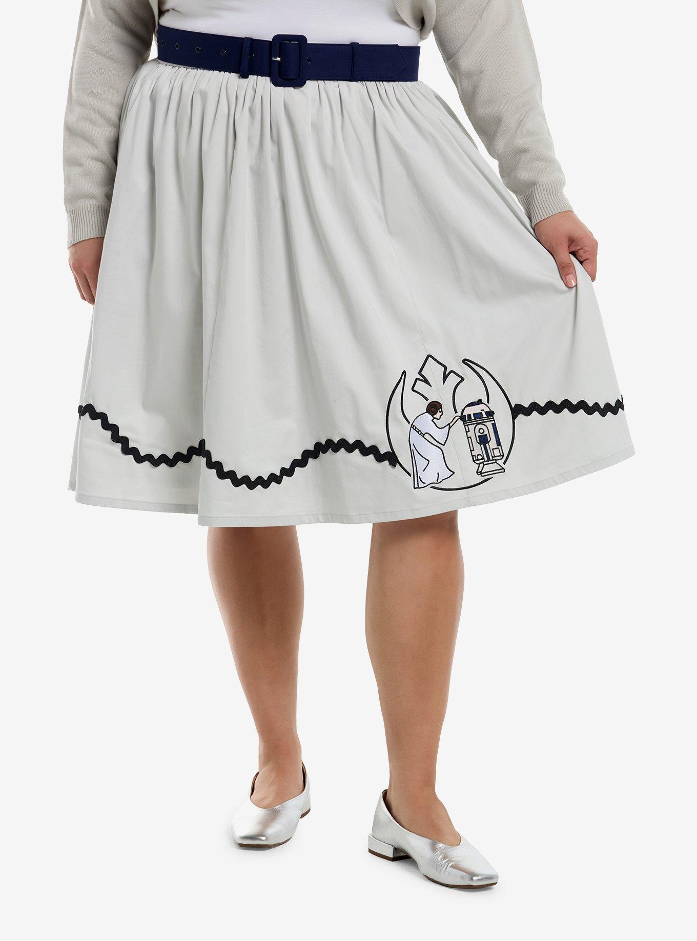 Her Universe Star Wars Princess Leia & R2-D2 Retro Poodle Skirt Plus Size Her Universe Exclusive, , hi-res
