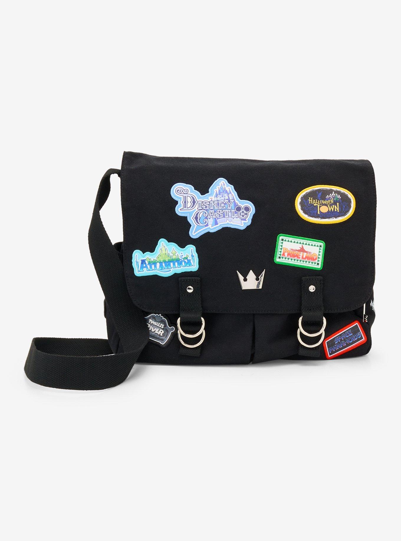 Her Universe Disney Kingdom Hearts Patches Messenger Bag, , hi-res