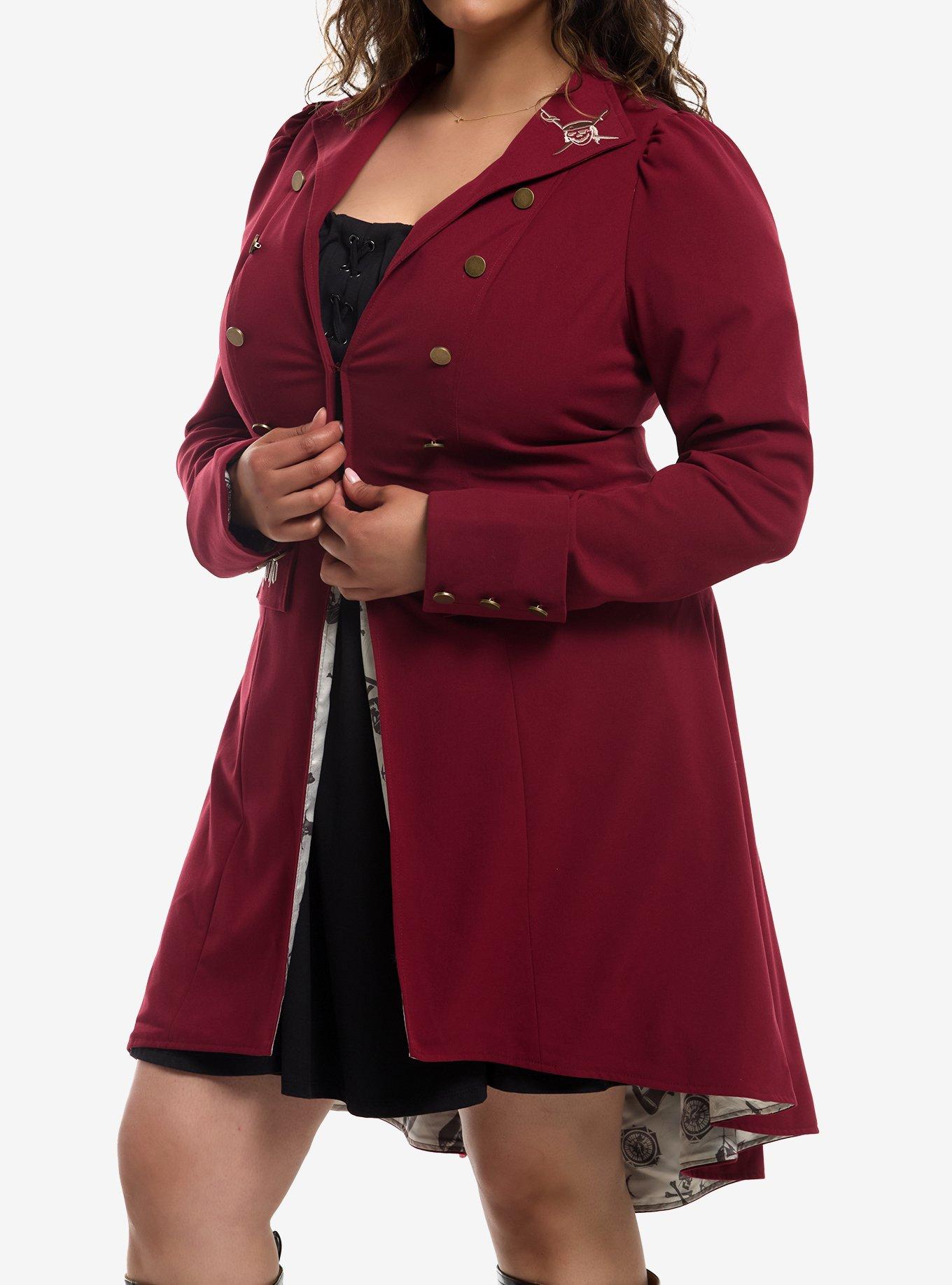 Her Universe Disney Pirates Of The Caribbean Red Waistcoat Plus Size, , hi-res