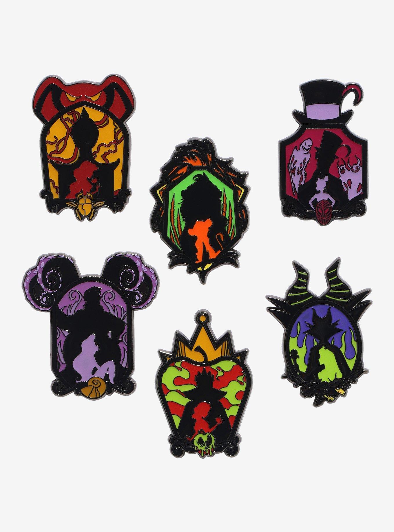 Loungefly Disney Villain Silhouette Blind Box Enamel Pin Hot Topic Exclusive, , hi-res