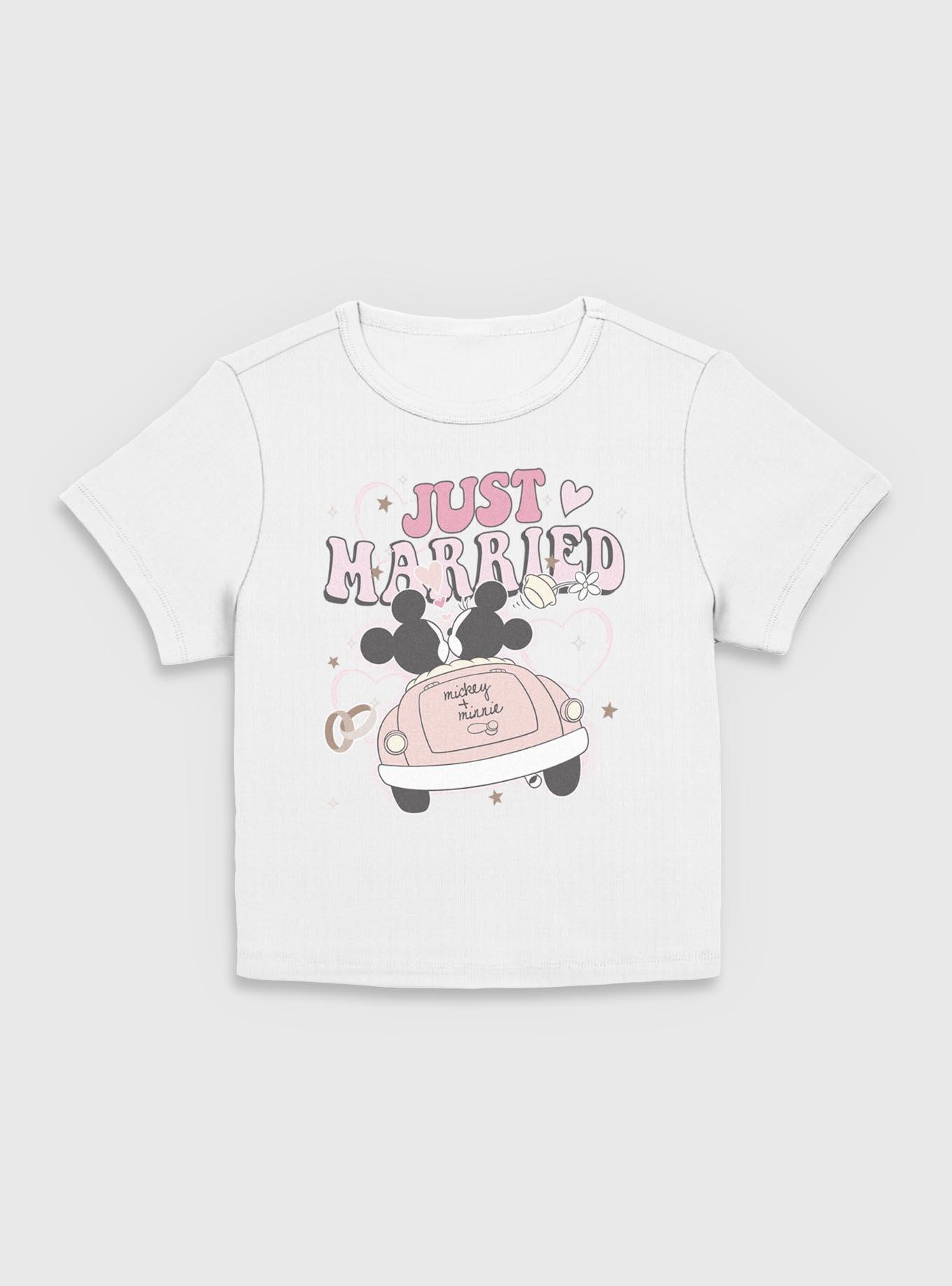 Disney Mickey Mouse Just Married Women Baby T-Shirt, , hi-res
