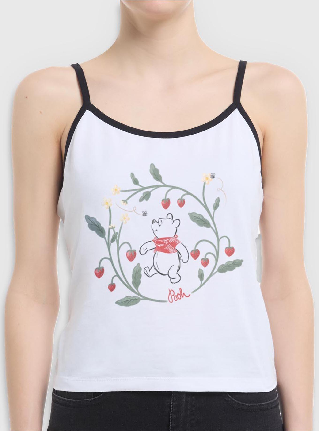 Disney Winnie The Pooh Strawberry Wreath Womens Cami, , hi-res