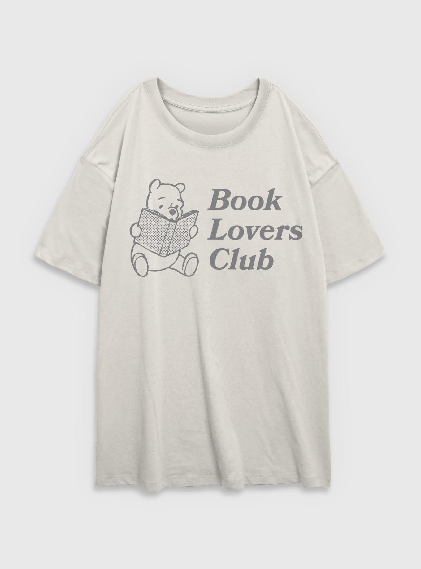 Disney Winnie The Pooh Book Lovers Club Womens Oversized T-Shirt, , hi-res