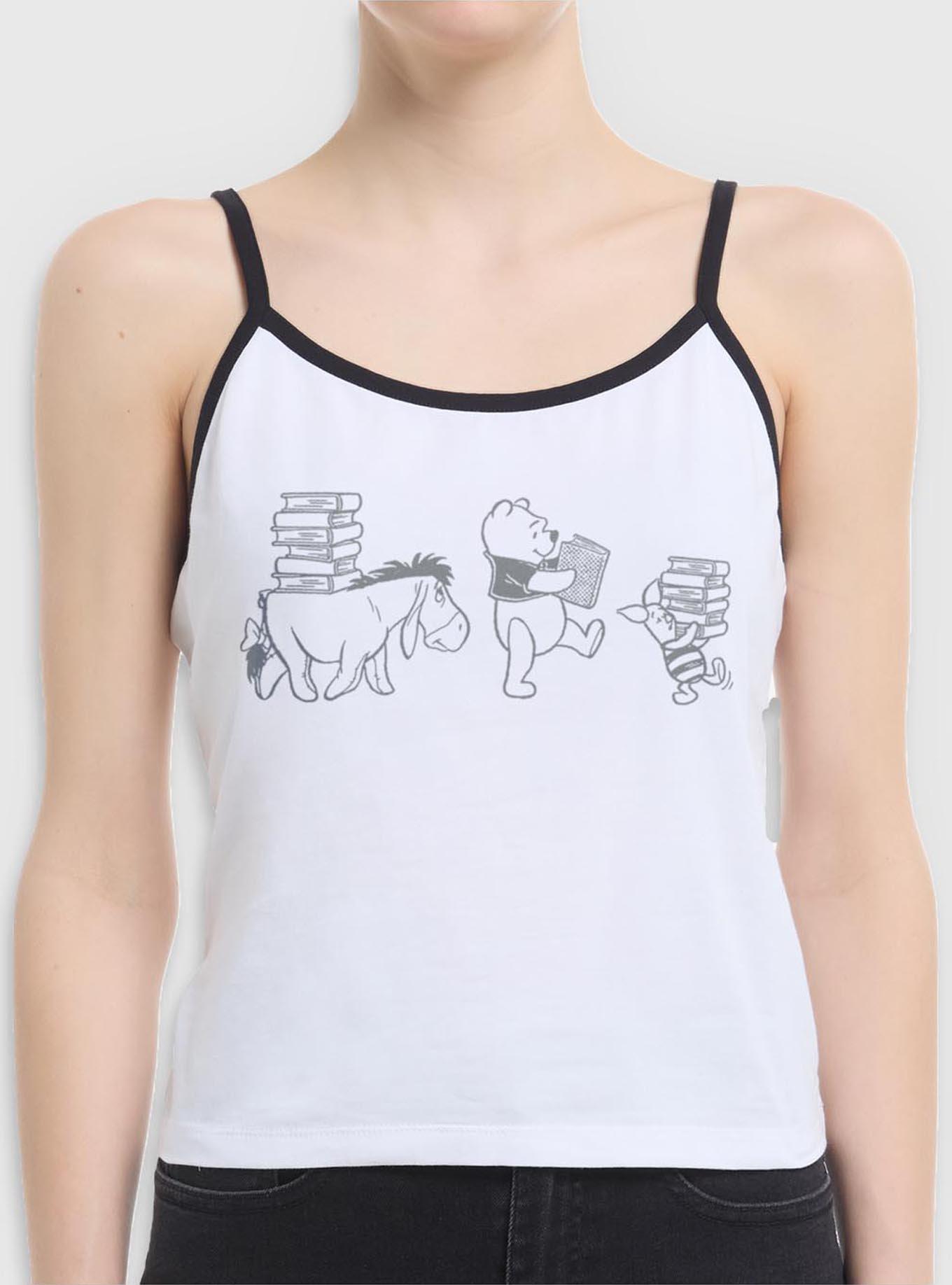 Disney Winnie The Pooh Carrying Books Womens Cami, , hi-res