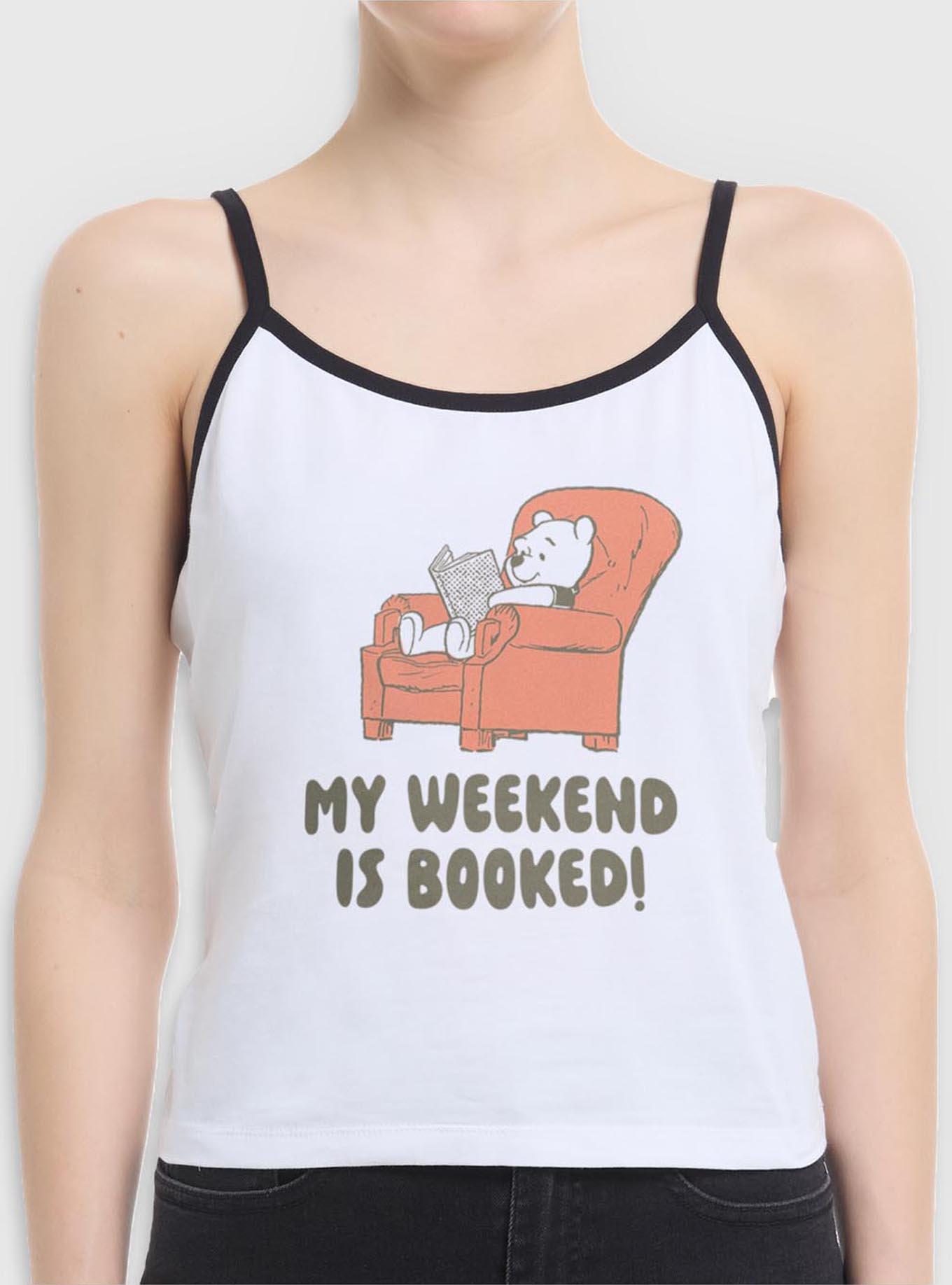 Disney Winnie The Pooh My Weekend Is Booked Womens Cami, , hi-res